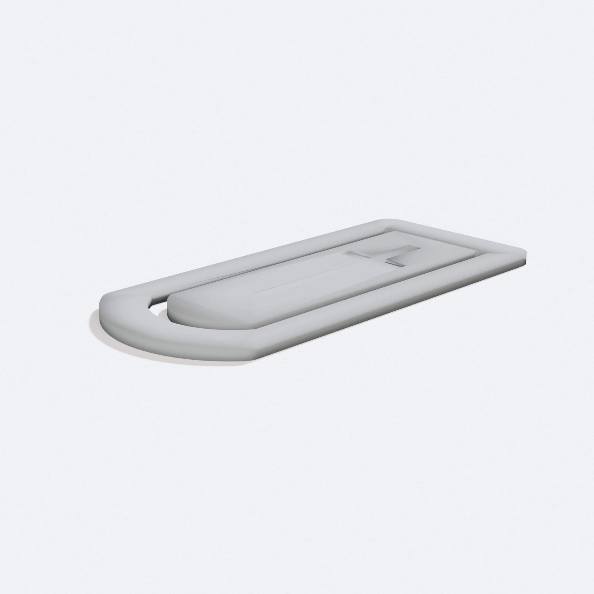 3D Printed Bible Bookmark with Cross Design, turn three quarter