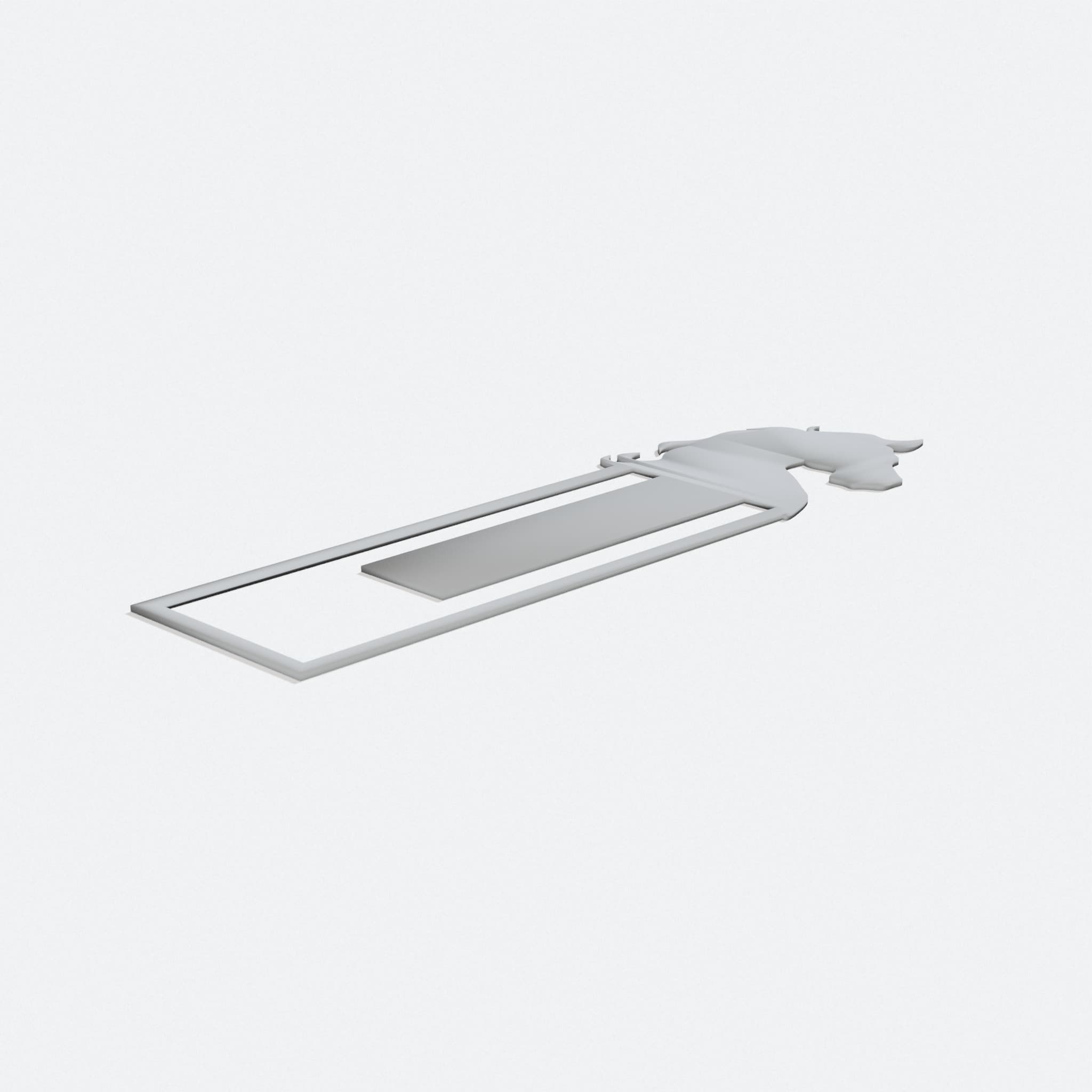 Horse Head Bookmark, 3D Printed Home Decor, turn three quarter