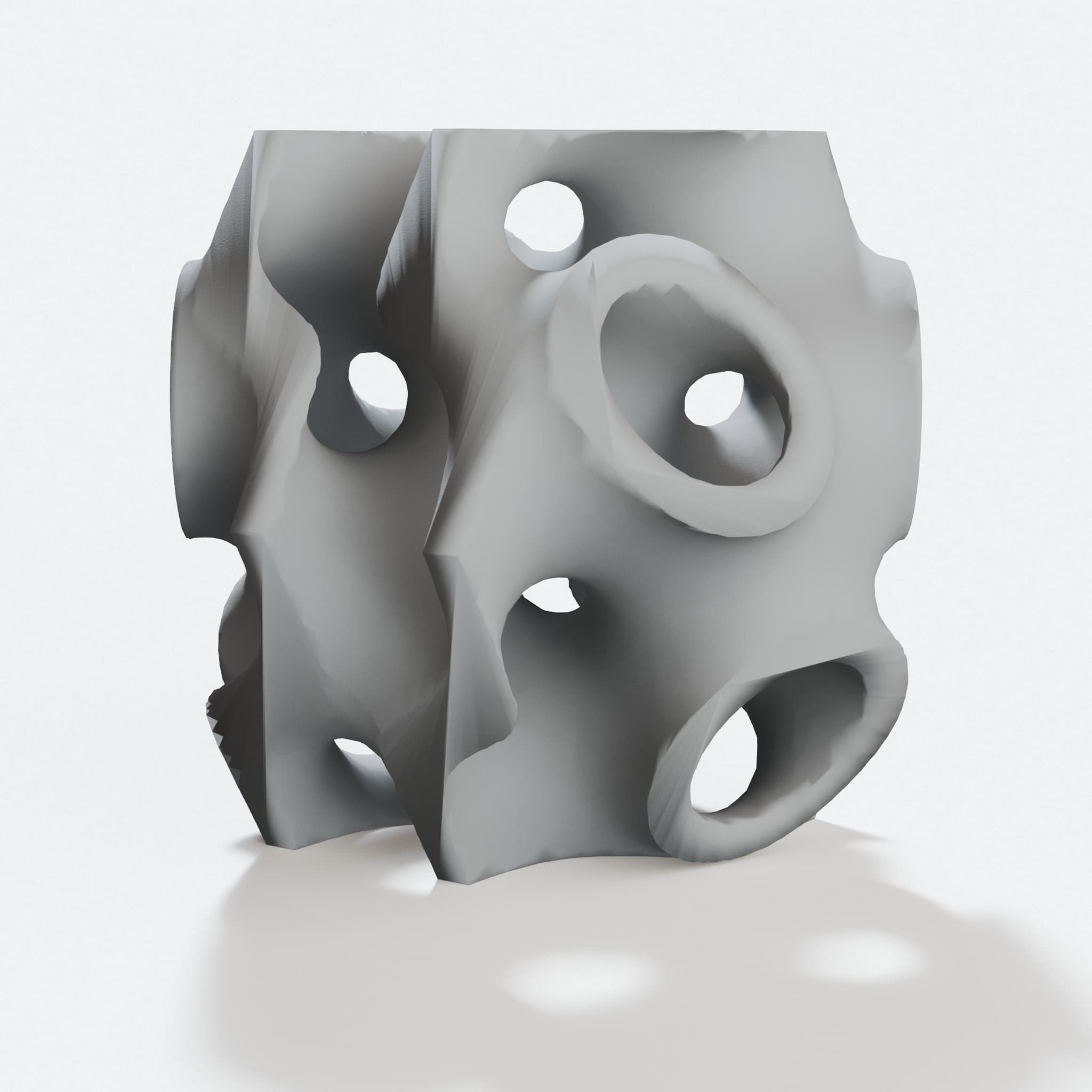 Modular Gyroid Puzzle, Geometric Stacking Toy, hero tilt