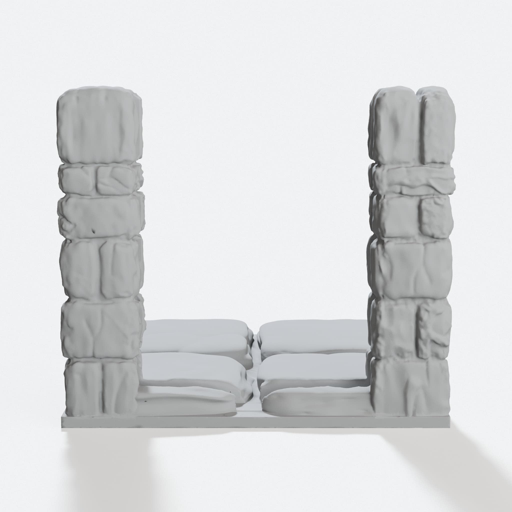 OpenForge 2.0 Dungeon Stone Grates, 3D Printed Toys, hero tilt