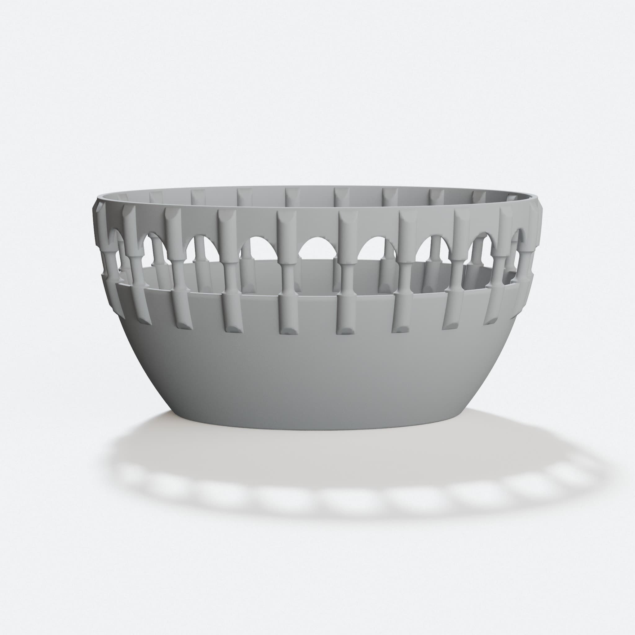 3D Printed Fruit Bowl Home Decor, hero tilt