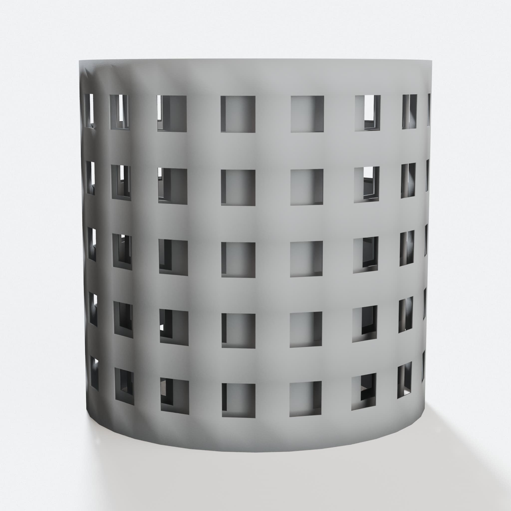 3D Printed Lampshade with Perforated Walls for Desk Lamps, hero tilt