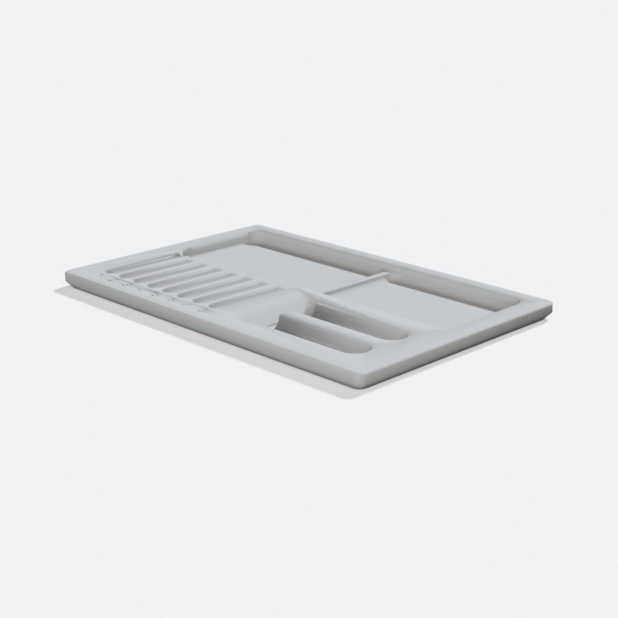 3D Printed Lock Pinning Tray for Workshop Tools, turn three quarter