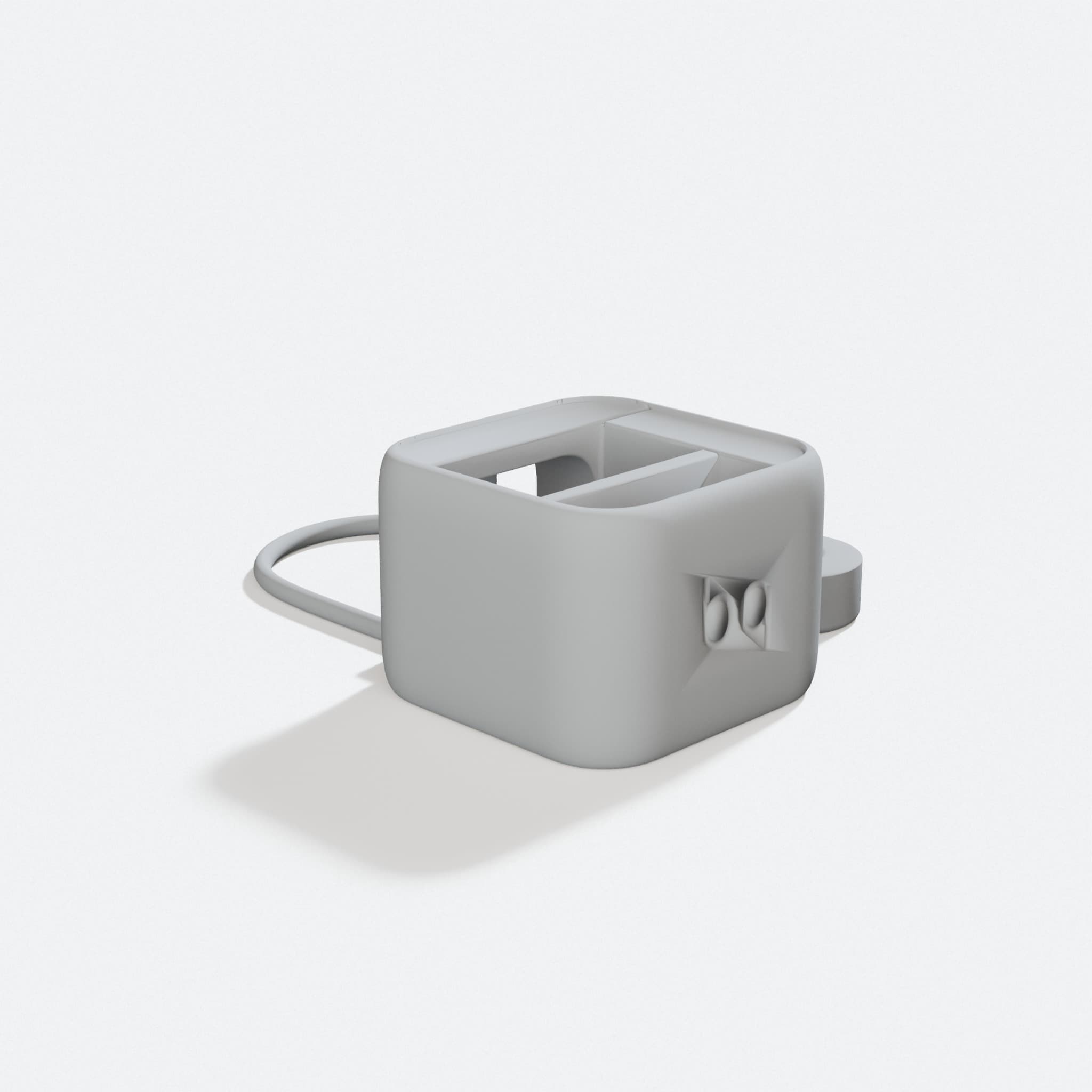 Witbox Go Keyring 3D Printed Tech Accessory, turn three quarter