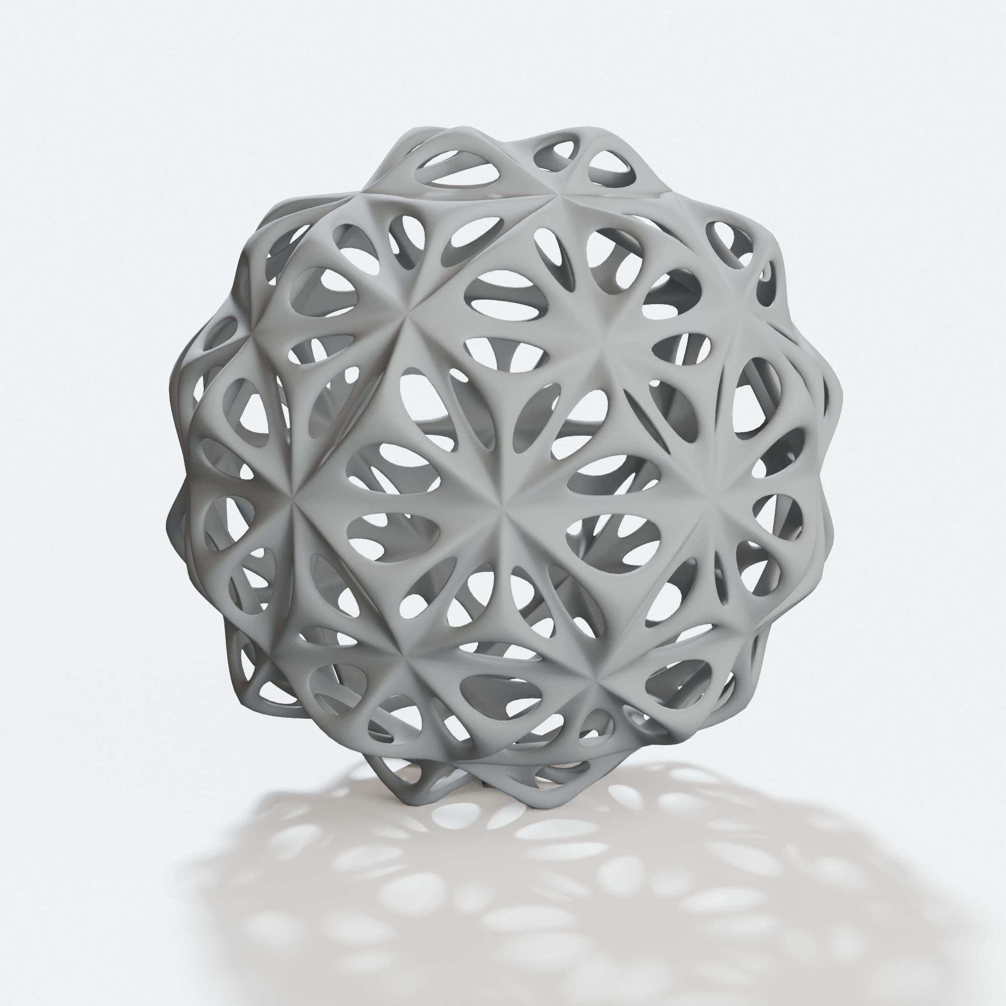 Openwork Sphere 3D Printed Toy, hero tilt