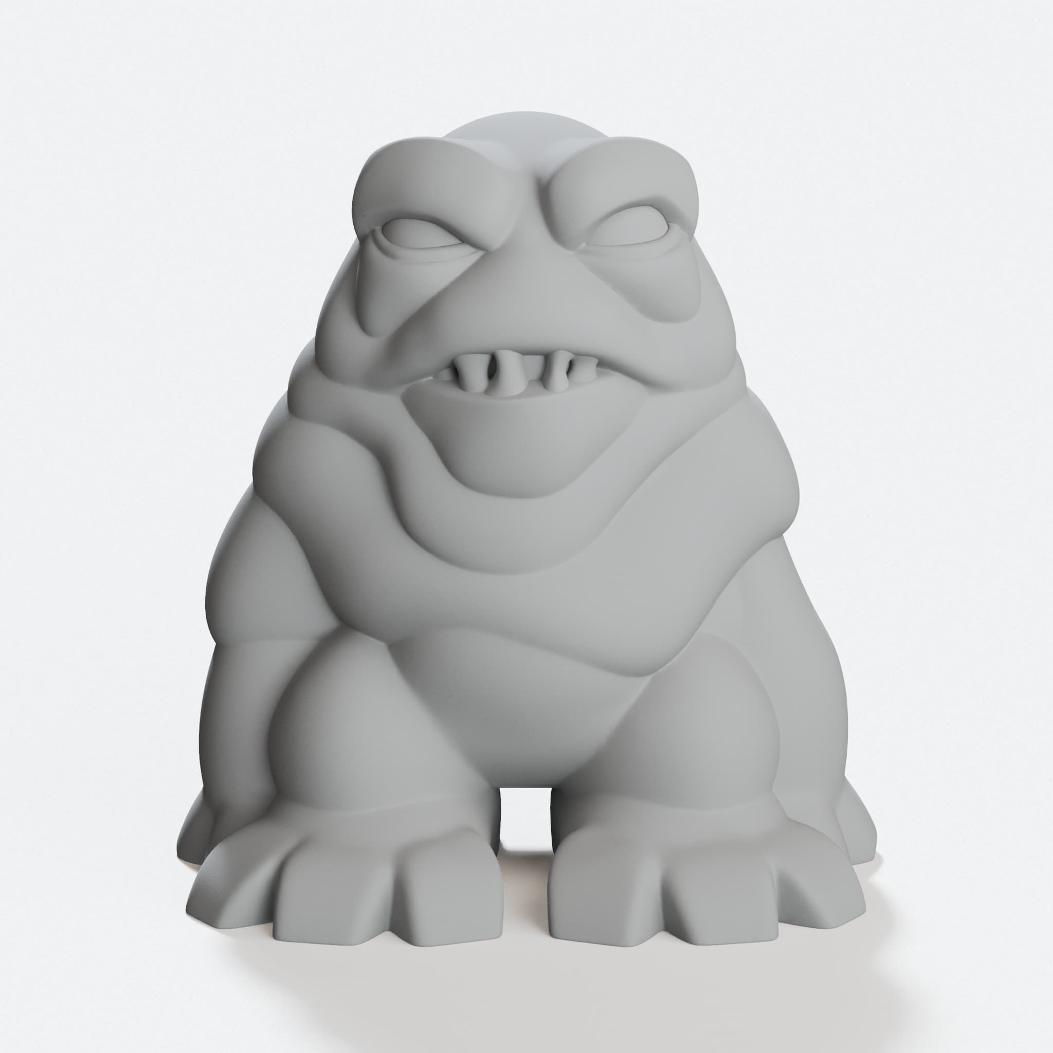 Mini Slime Creature 3D Printed Ornament, Halloween Decor, hero tilt