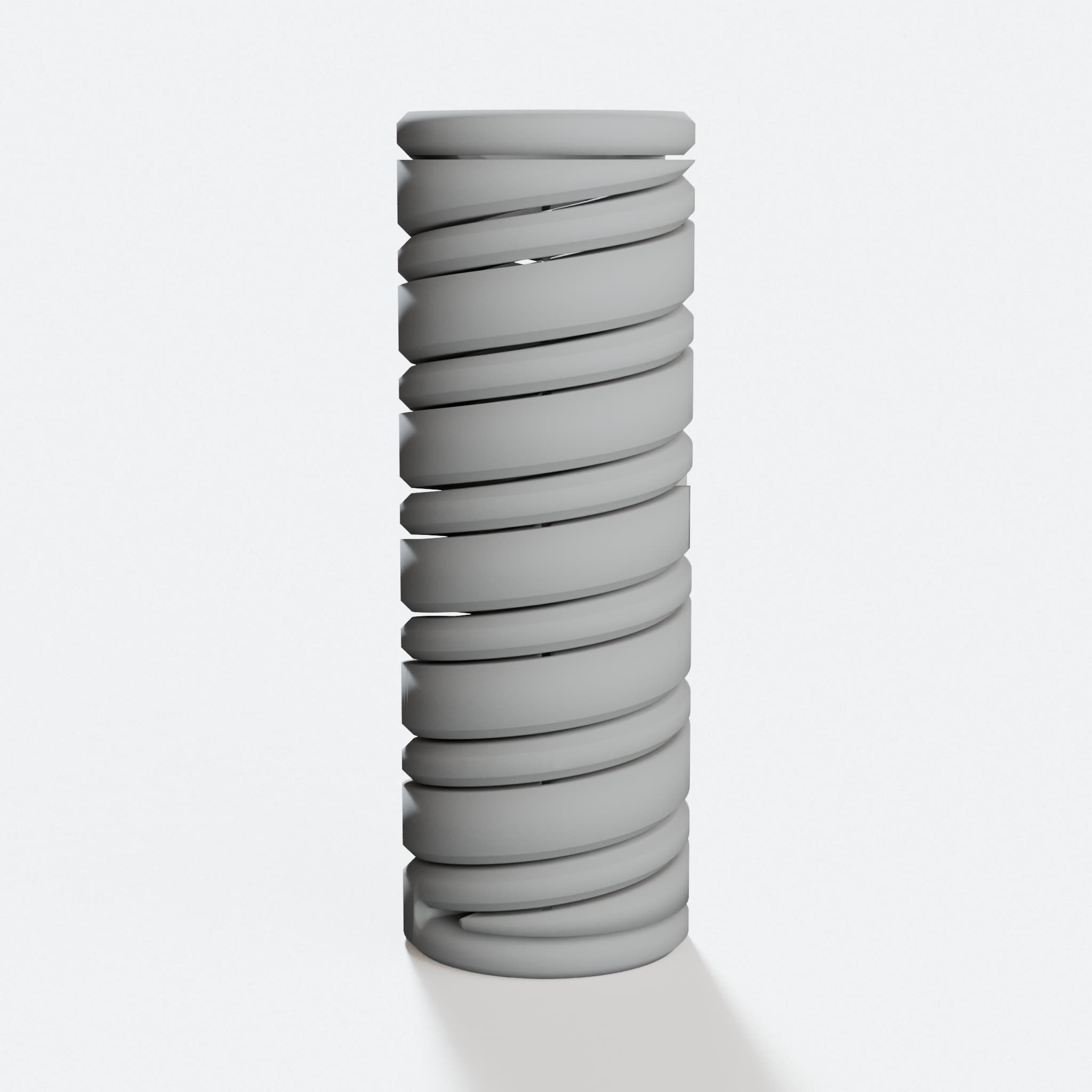 3D Printed Workshop Spring with Manual Support, hero tilt