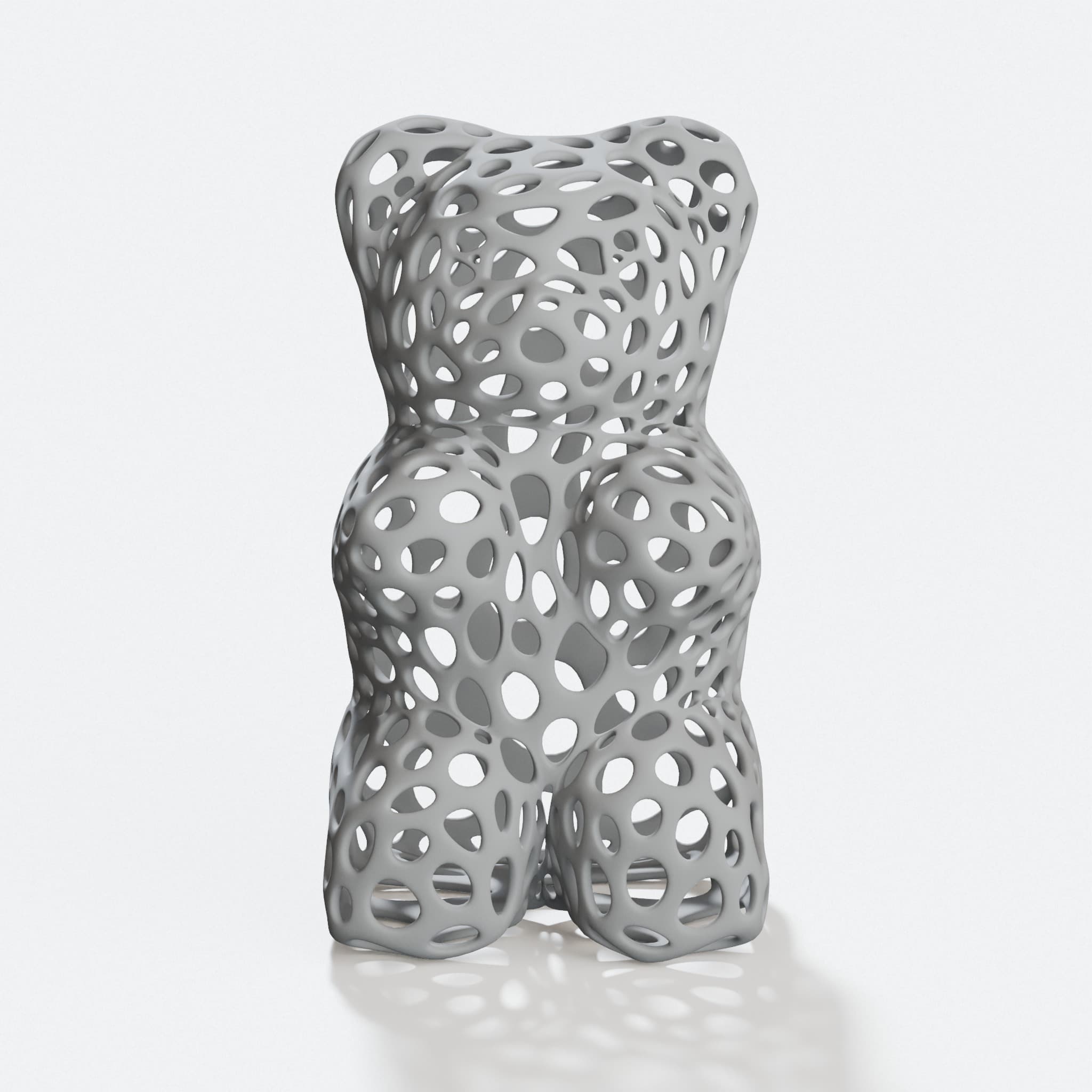 Gummy Bear Voronoi 3D Printed Home Decor, hero tilt