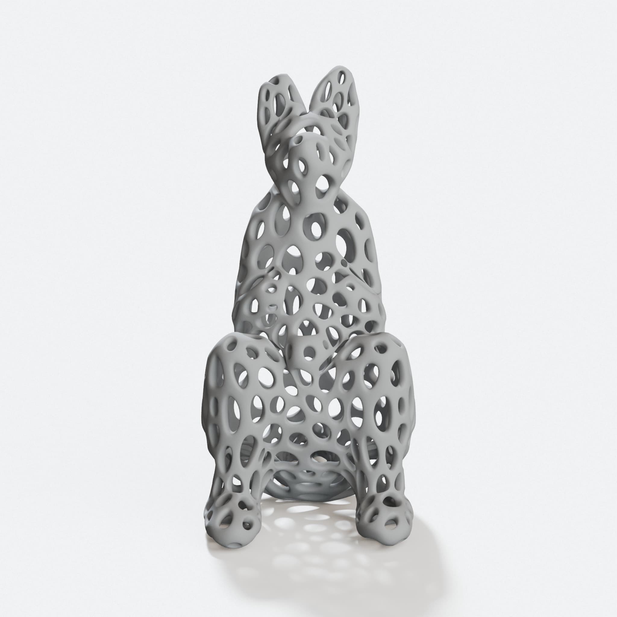 Voronoi Style Kangaroo Sculpture for Modern Decor, hero tilt