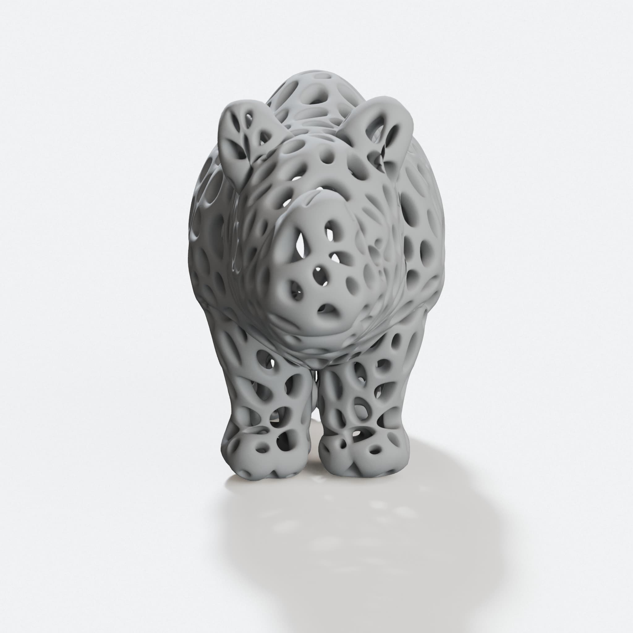 Voronoi Style Rhino Bust for Modern Decor, hero tilt