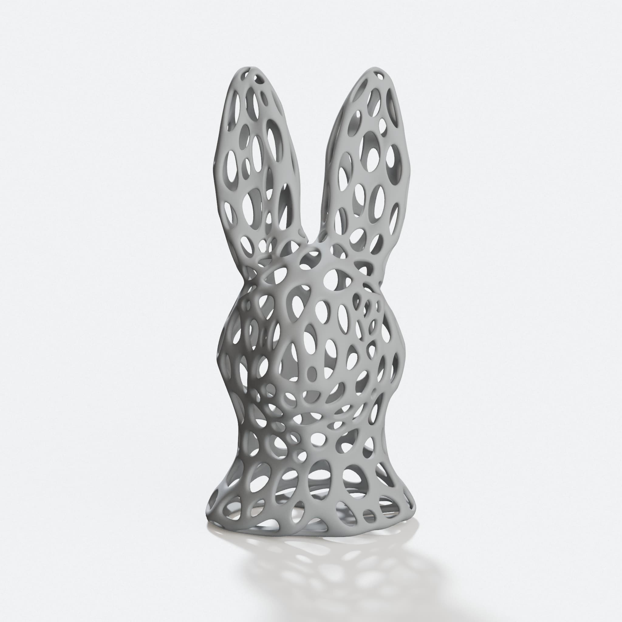 Voronoi Style Bunny Head Easter Decoration, hero tilt