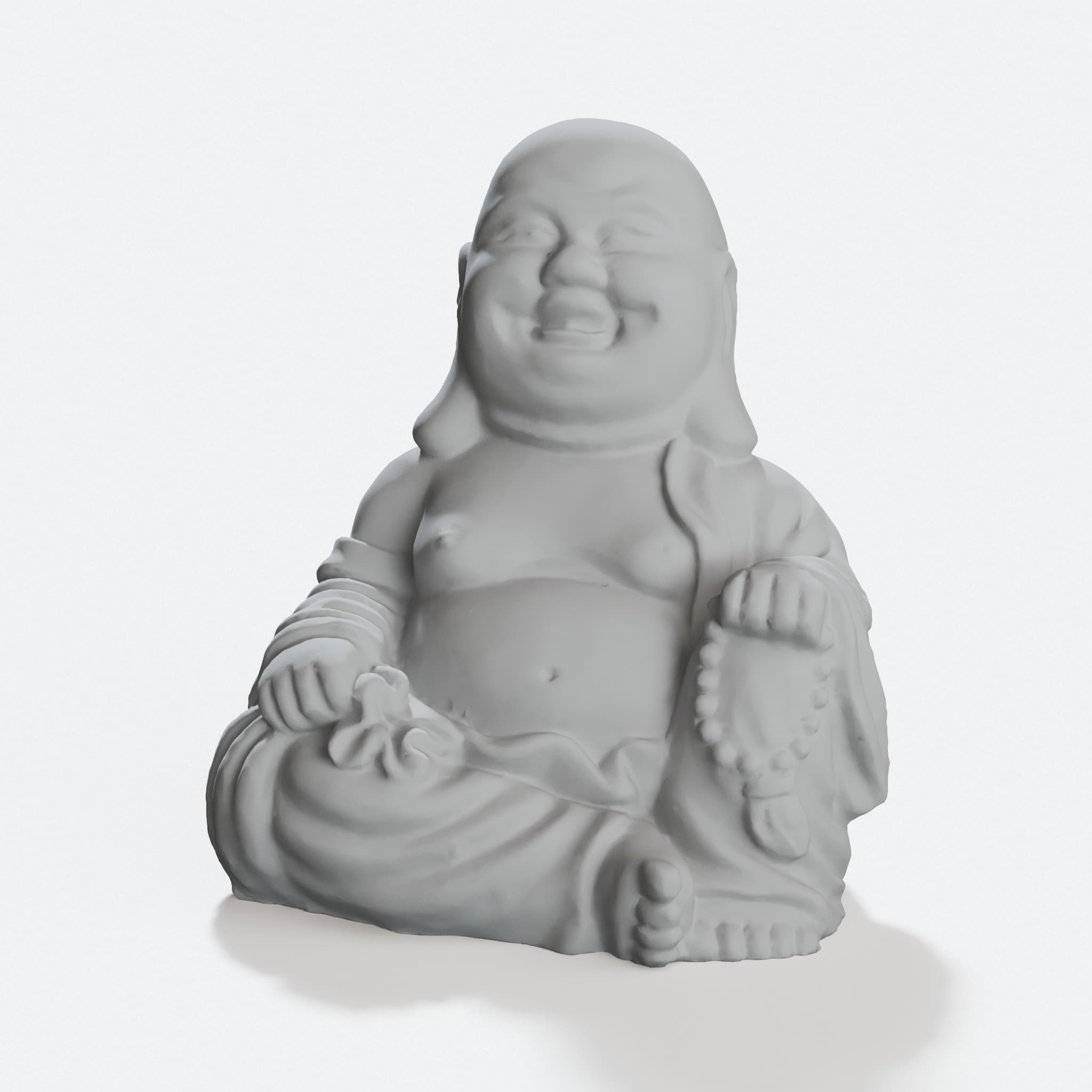 Smiling Buddha Figurine, Seated Buddha Statue for Shelf Decor, hero tilt