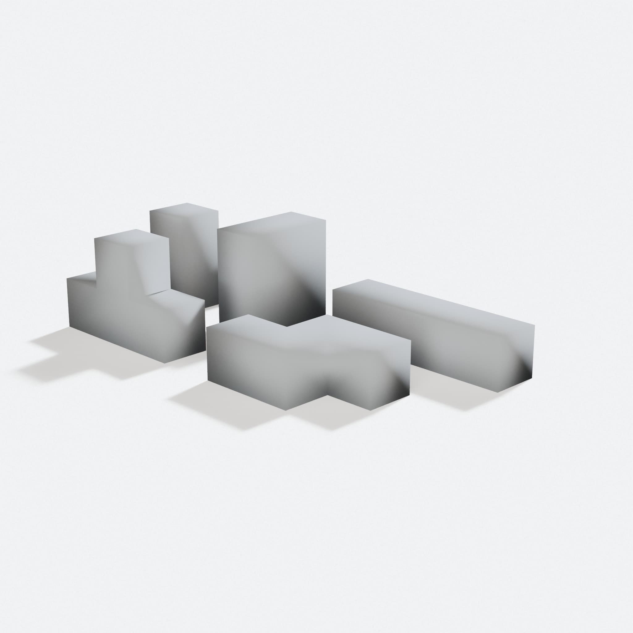 Jagged Square Puzzles, turn three quarter