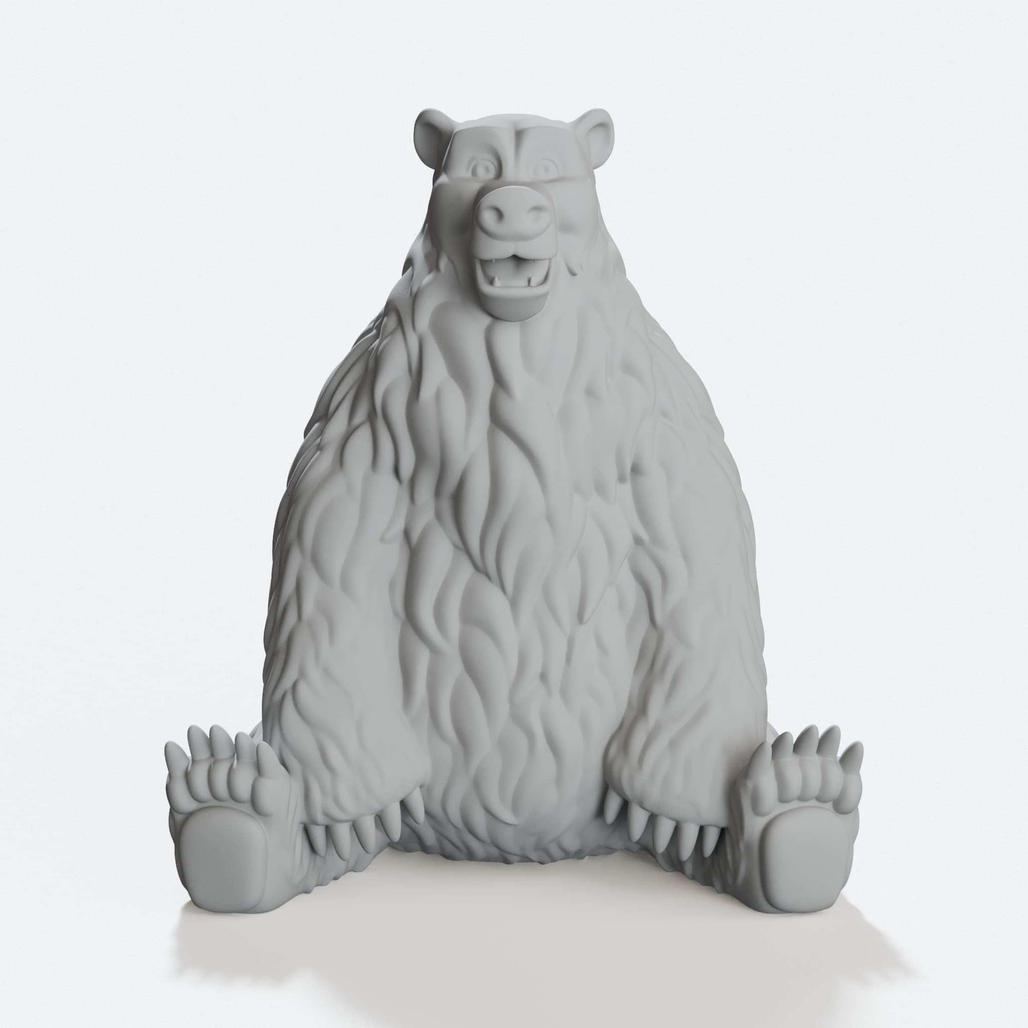 Baloo Happy Bear 3D Printed Toy, hero tilt