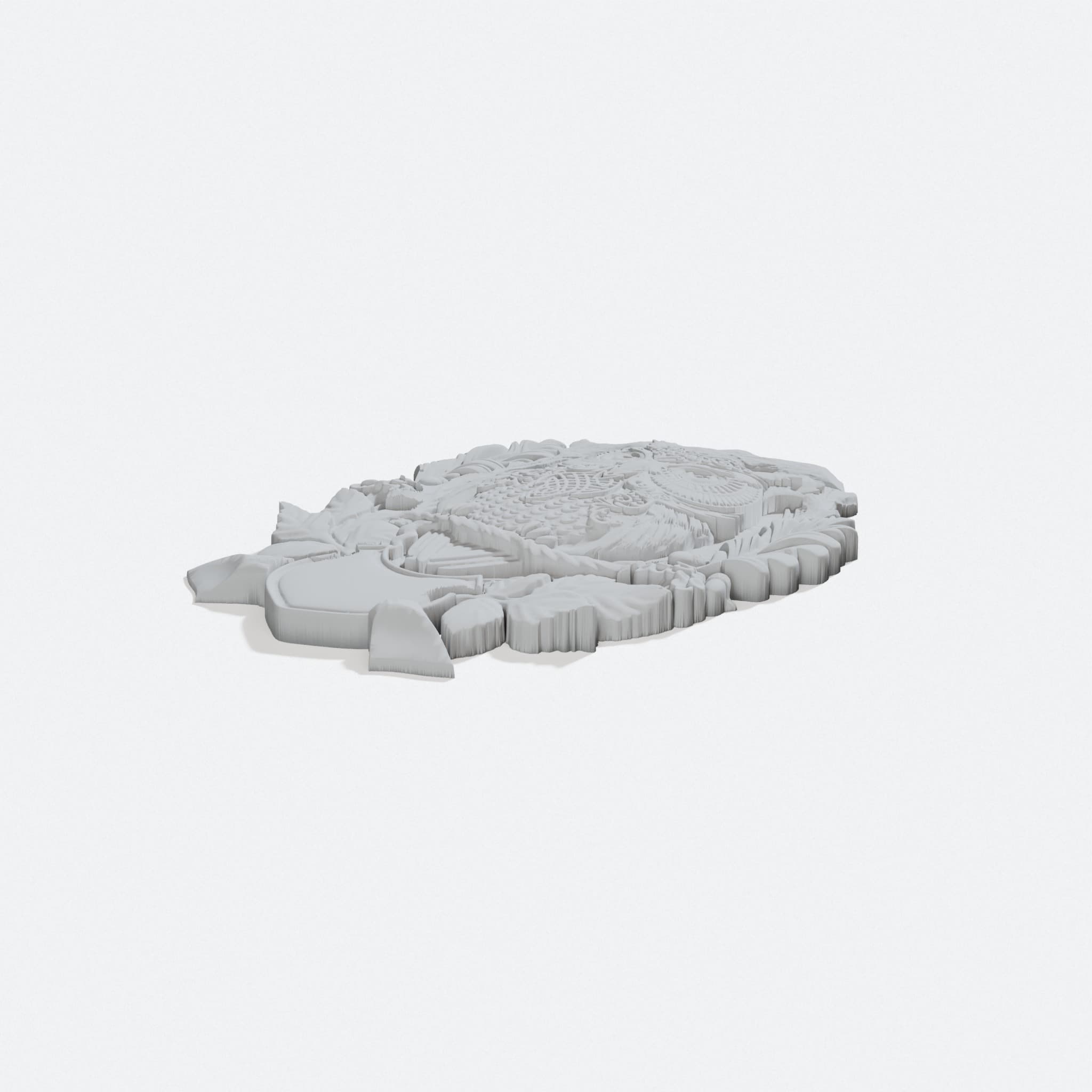 Compatible with Nest Owl Shield 3D Printed Home Decor, turn three quarter