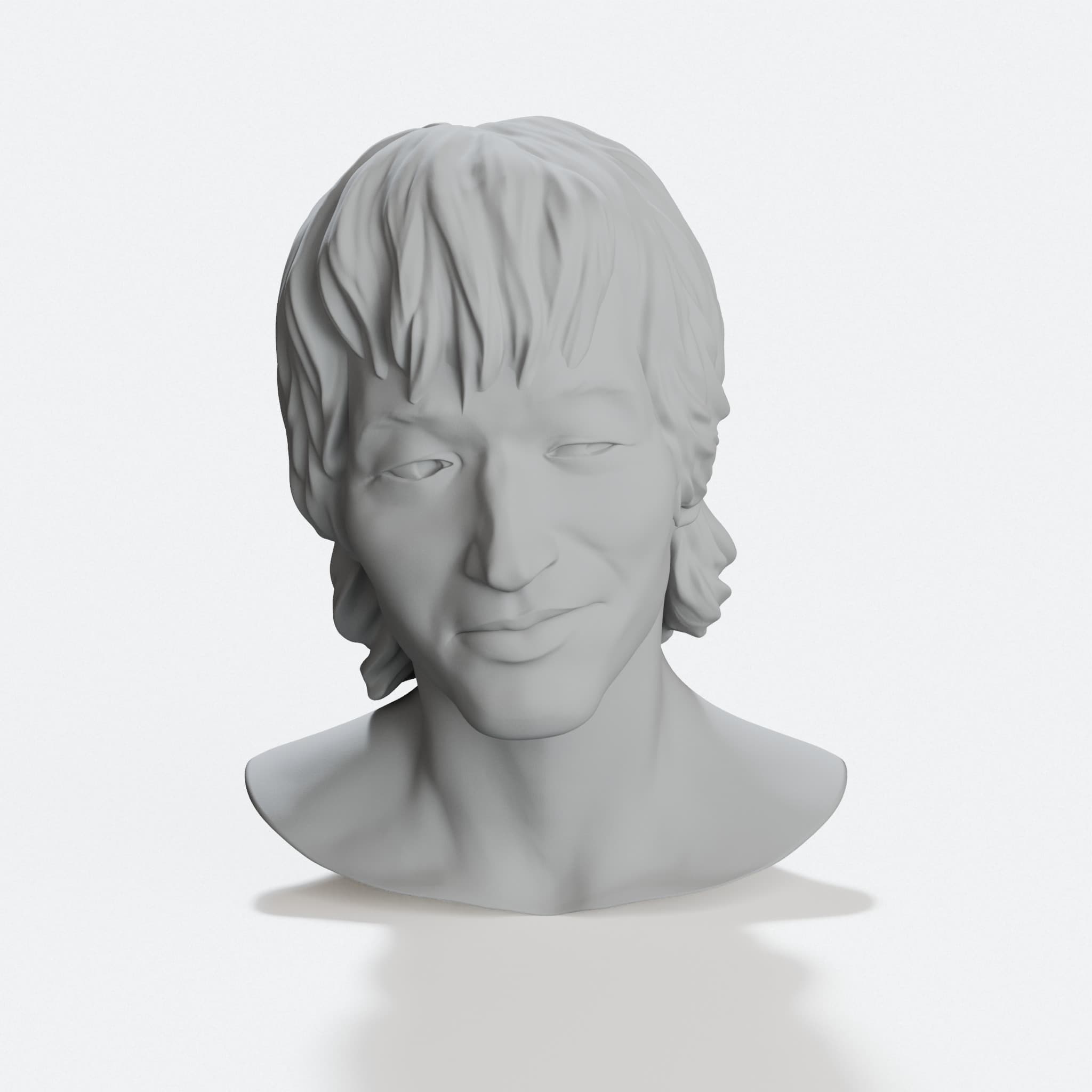 Victor Tsoy Bust 3D Printed Home Decor Statue, hero tilt