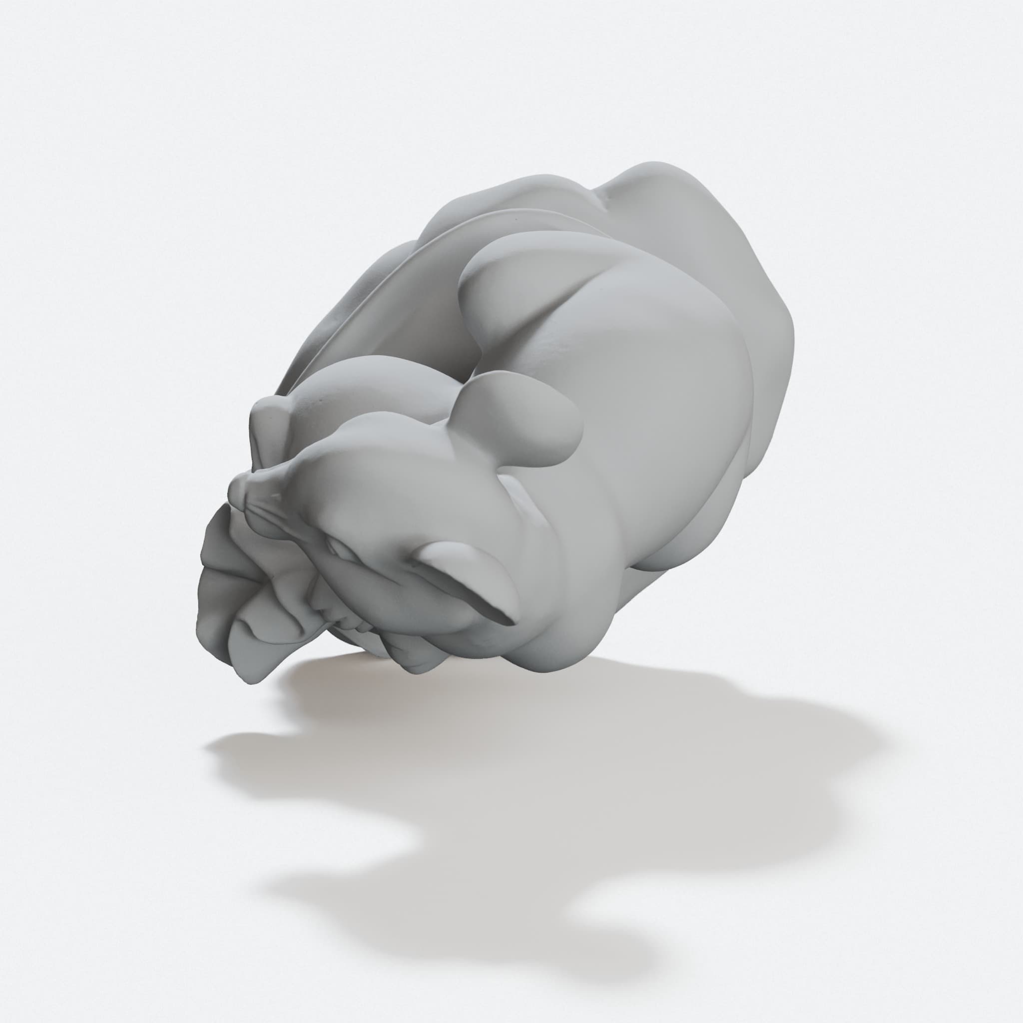 3D Printed Rat with Bag Ornament; Chinese Zodiac Decor, hero tilt