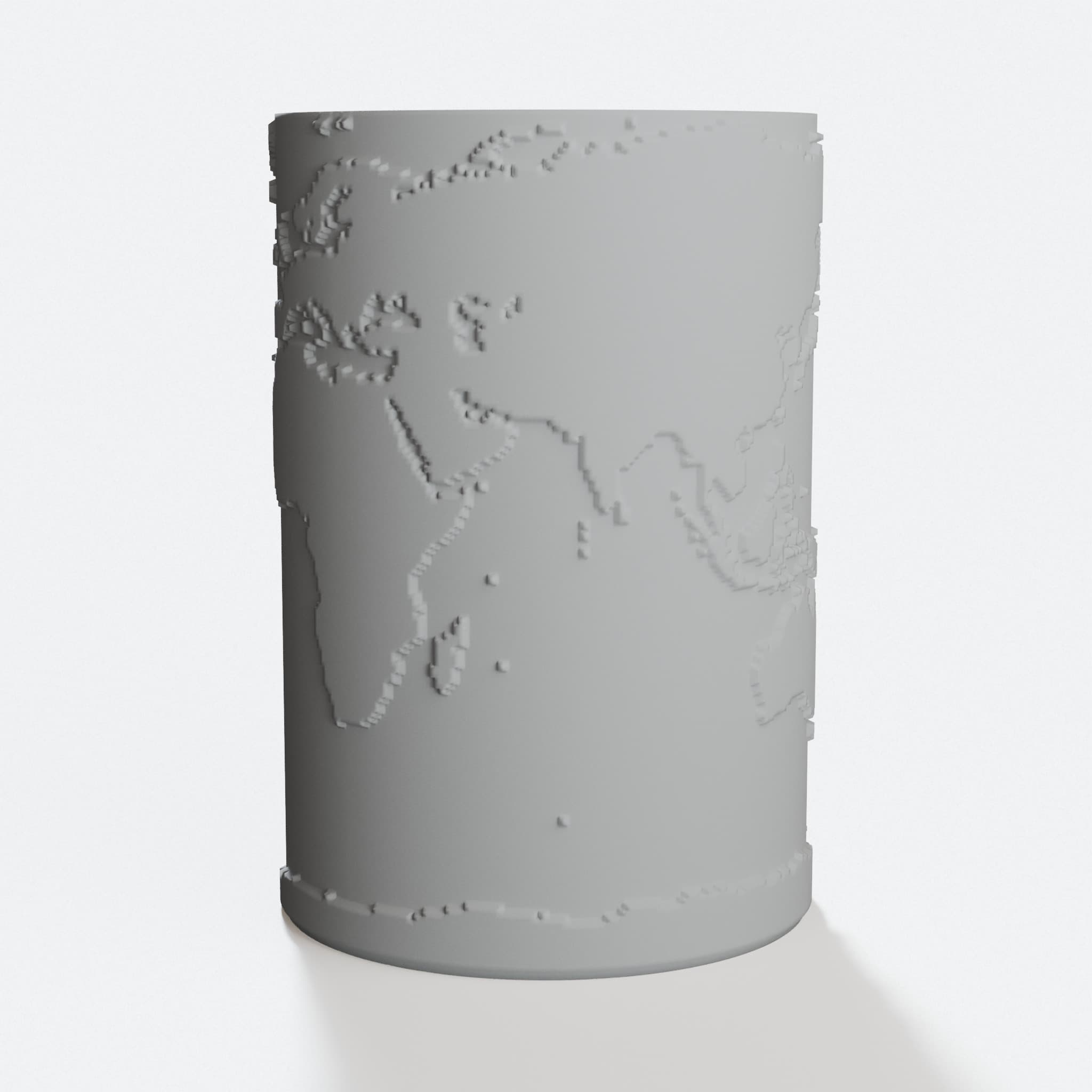 Earth Penholder, 3D Printed Office Desk Organizer, hero tilt