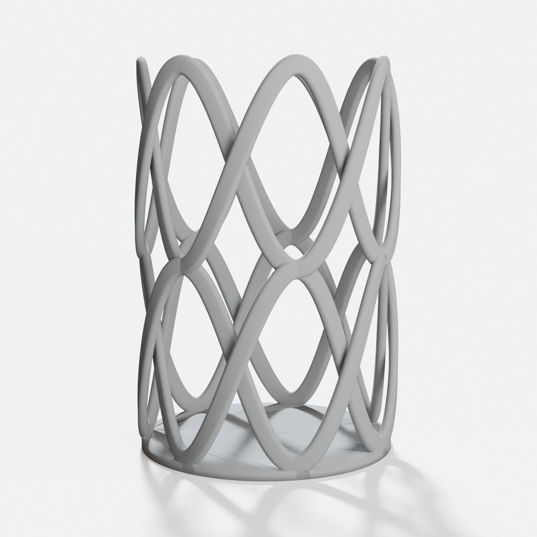3D Printed Pencil Pot, Desk Organizer, hero tilt