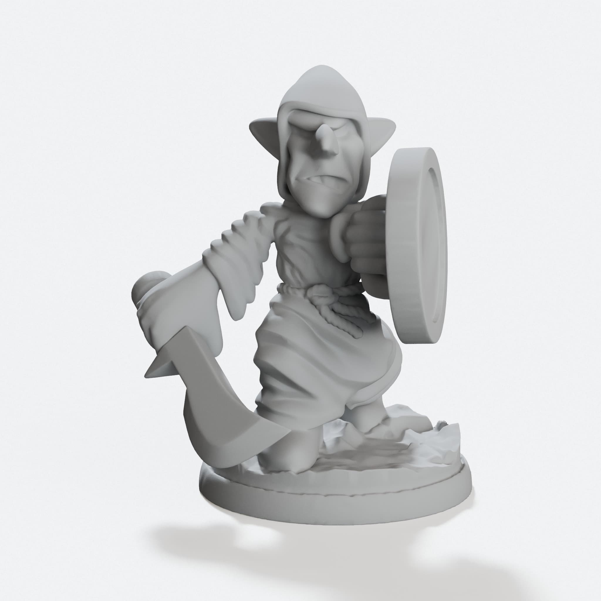 Green Tide Sample Goblin 3D Printed Toy, hero tilt