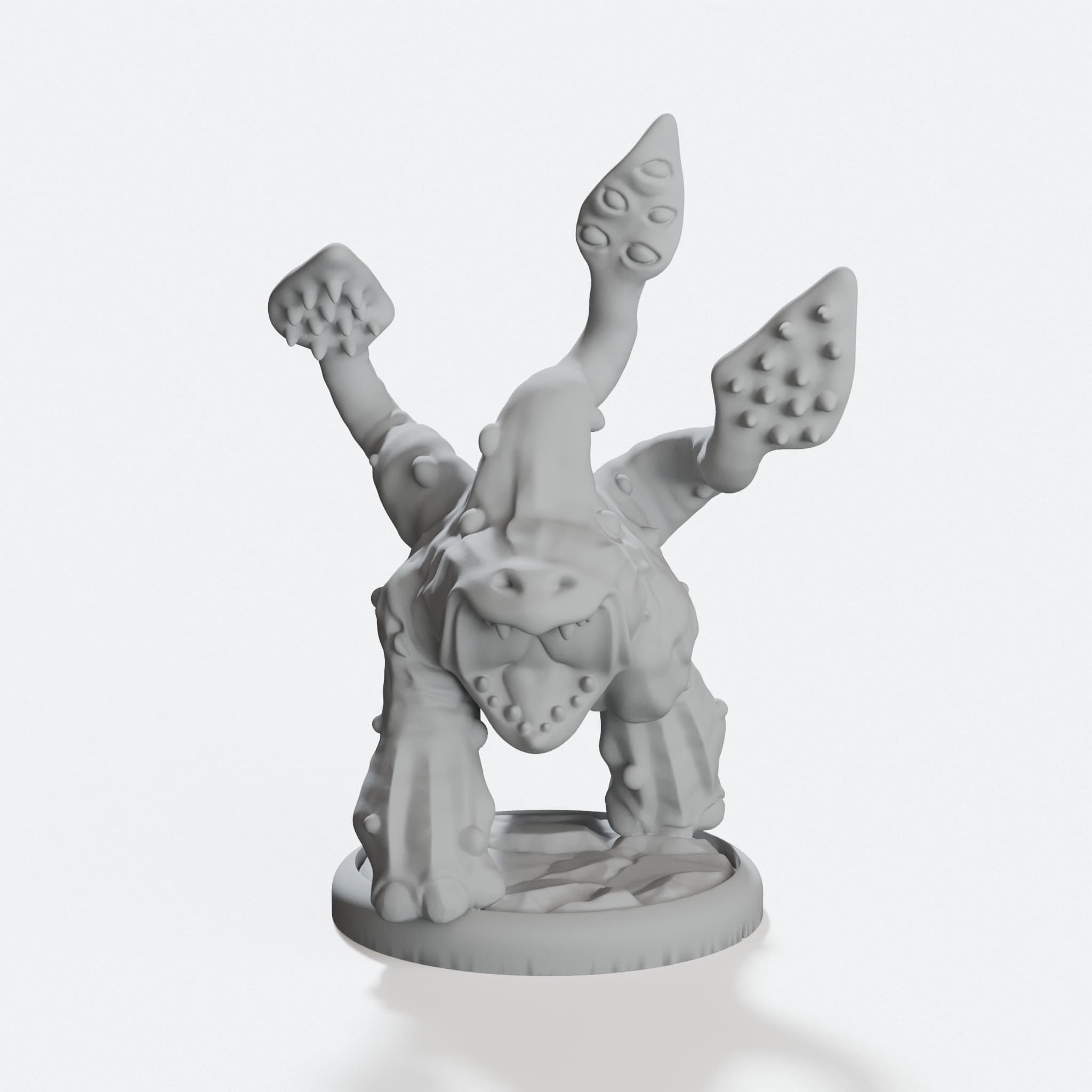 Charging Otyugh 3D Printed Toy Figure, hero tilt