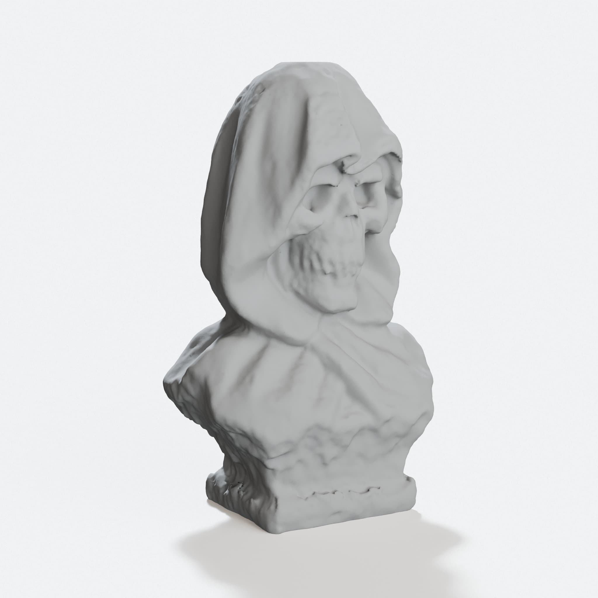 Grim Reaper Sculpture – 3D Printed Wall Art, hero tilt