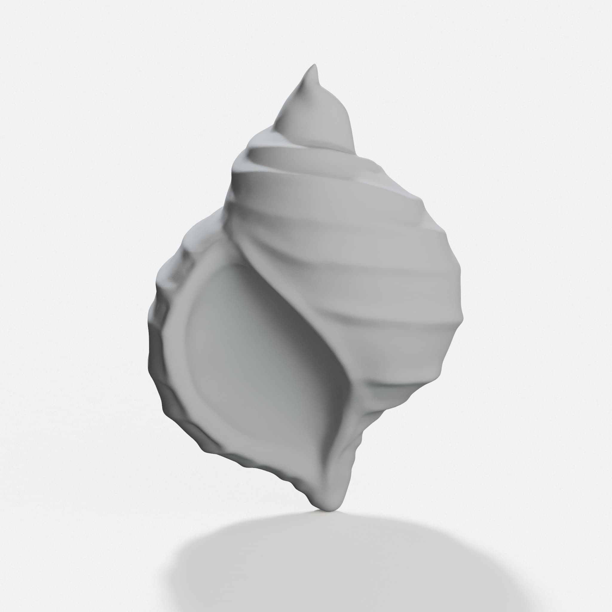 Spiral Shell 3D Printed Home Decor, hero tilt