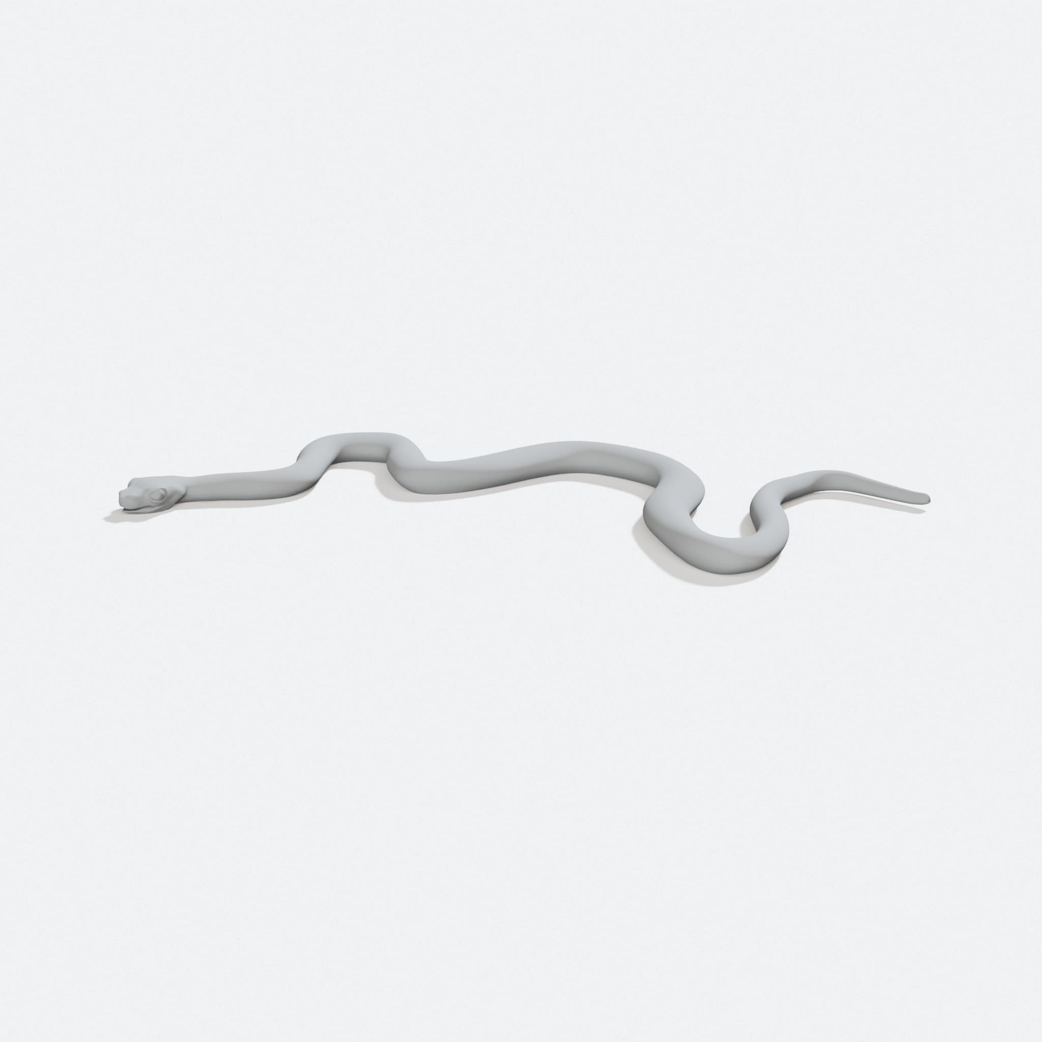 3D Printed Snake Toy, Print Your Own Puzzle Design, turn three quarter