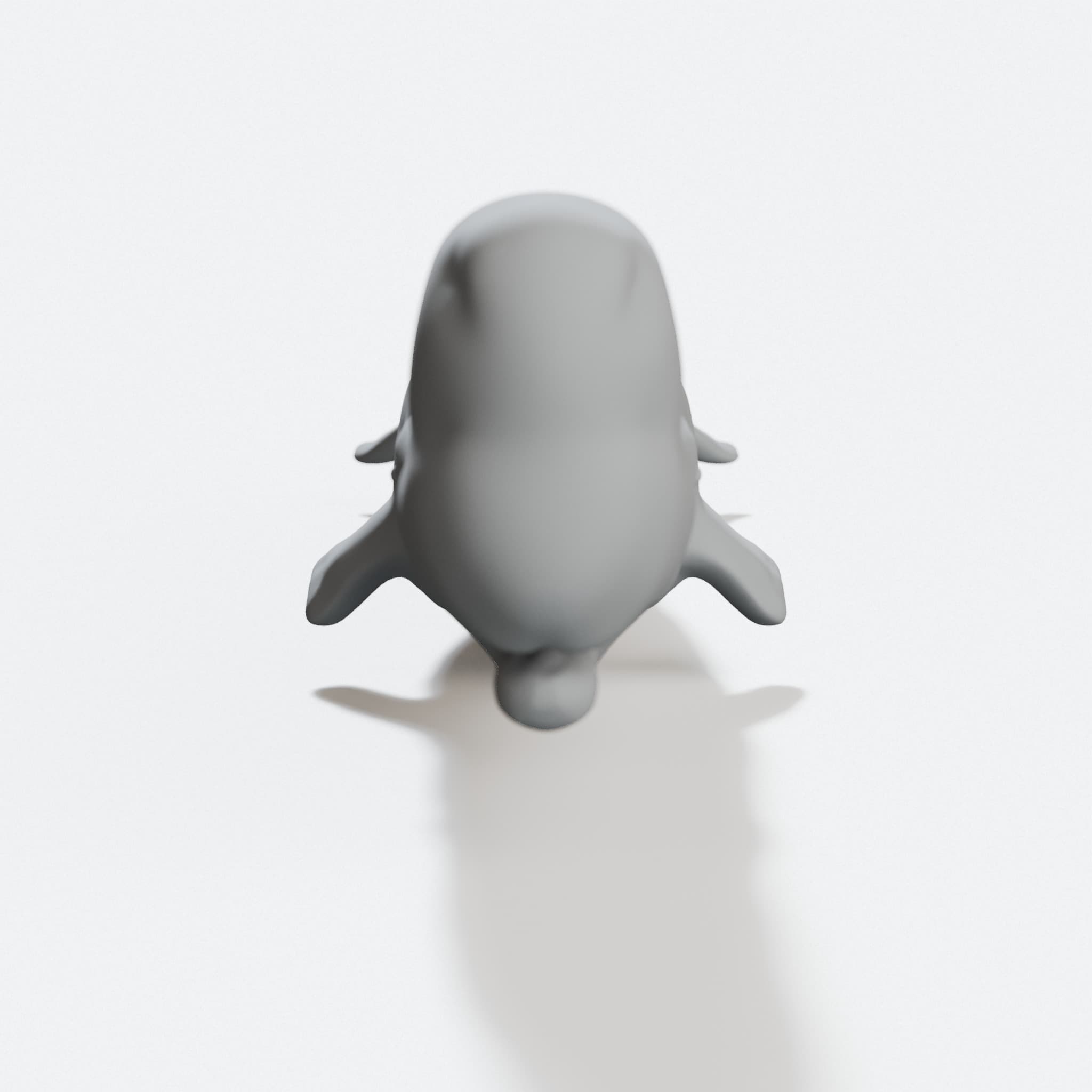 Whale 3D Printed Toy: Poseable Ocean Animal Figure, hero tilt