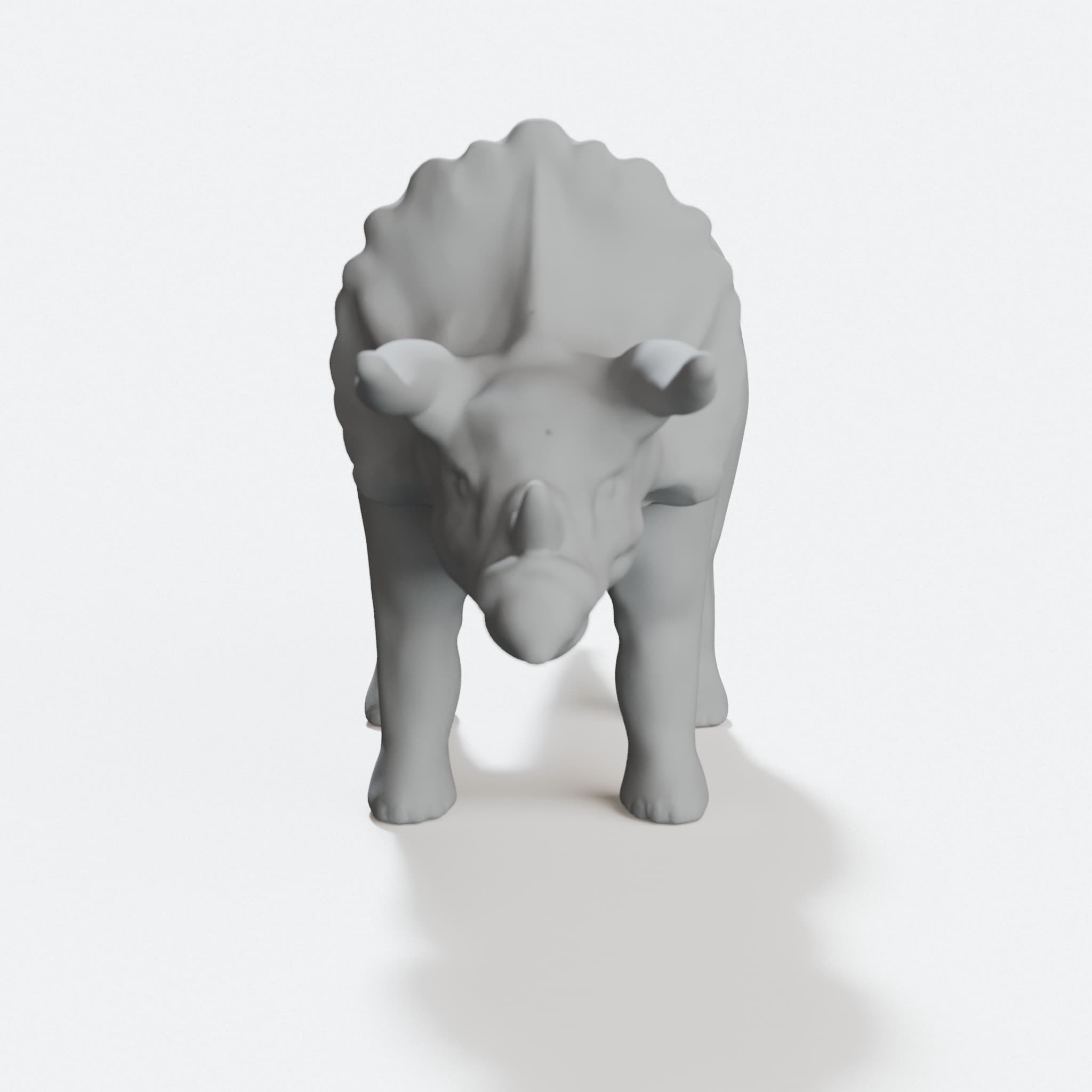 3D Printed Triceratops Toy, Printable Design File, hero tilt