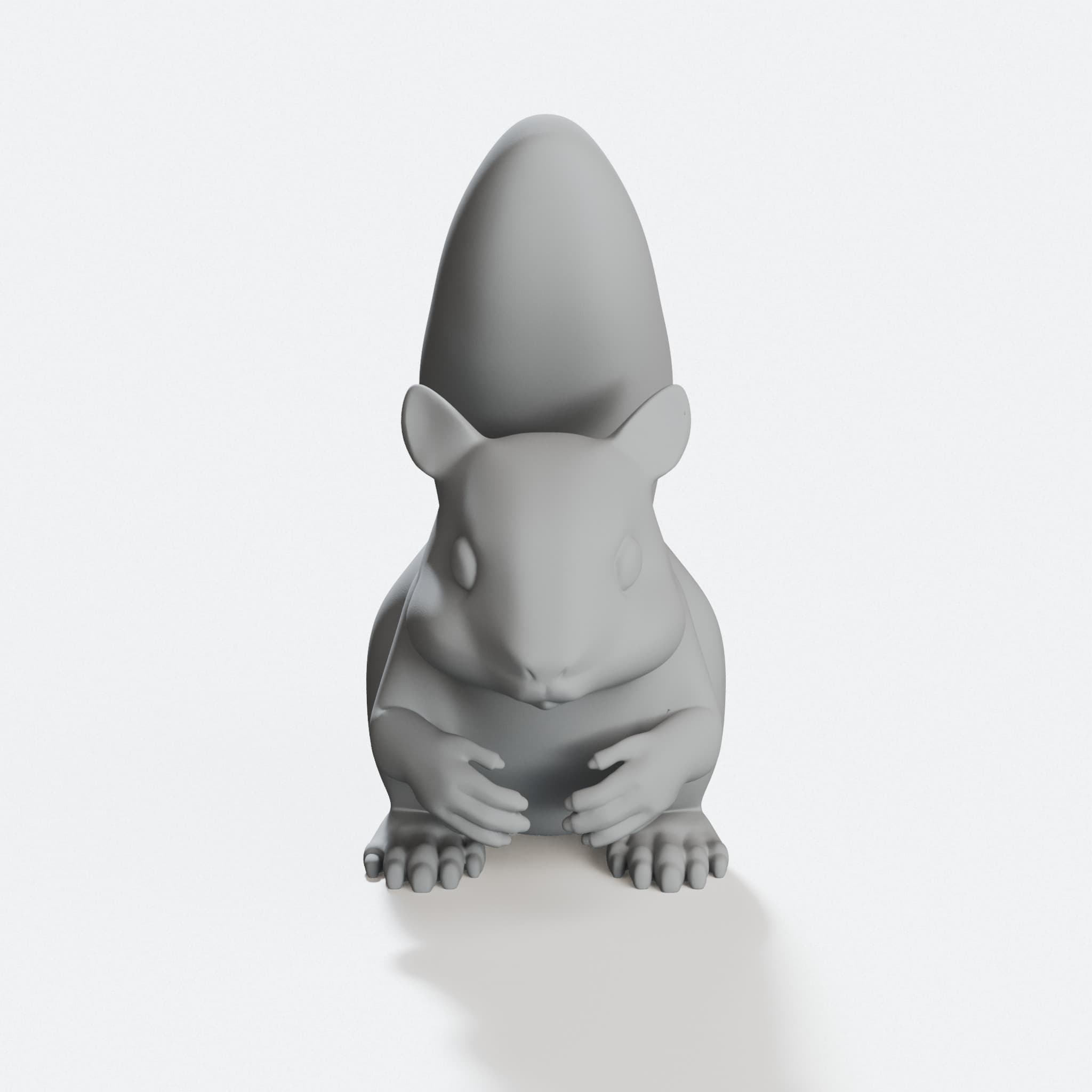Squirrel 3D Printed Toy, hero tilt