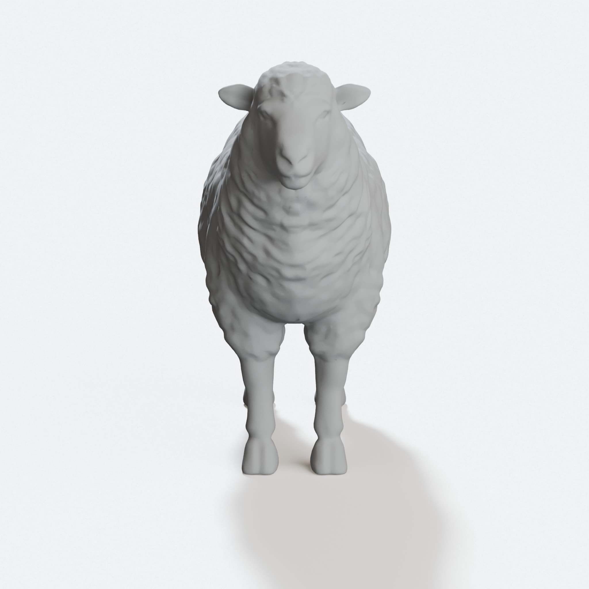 Sheep 3D Printed Toy, Printable Design File, hero tilt