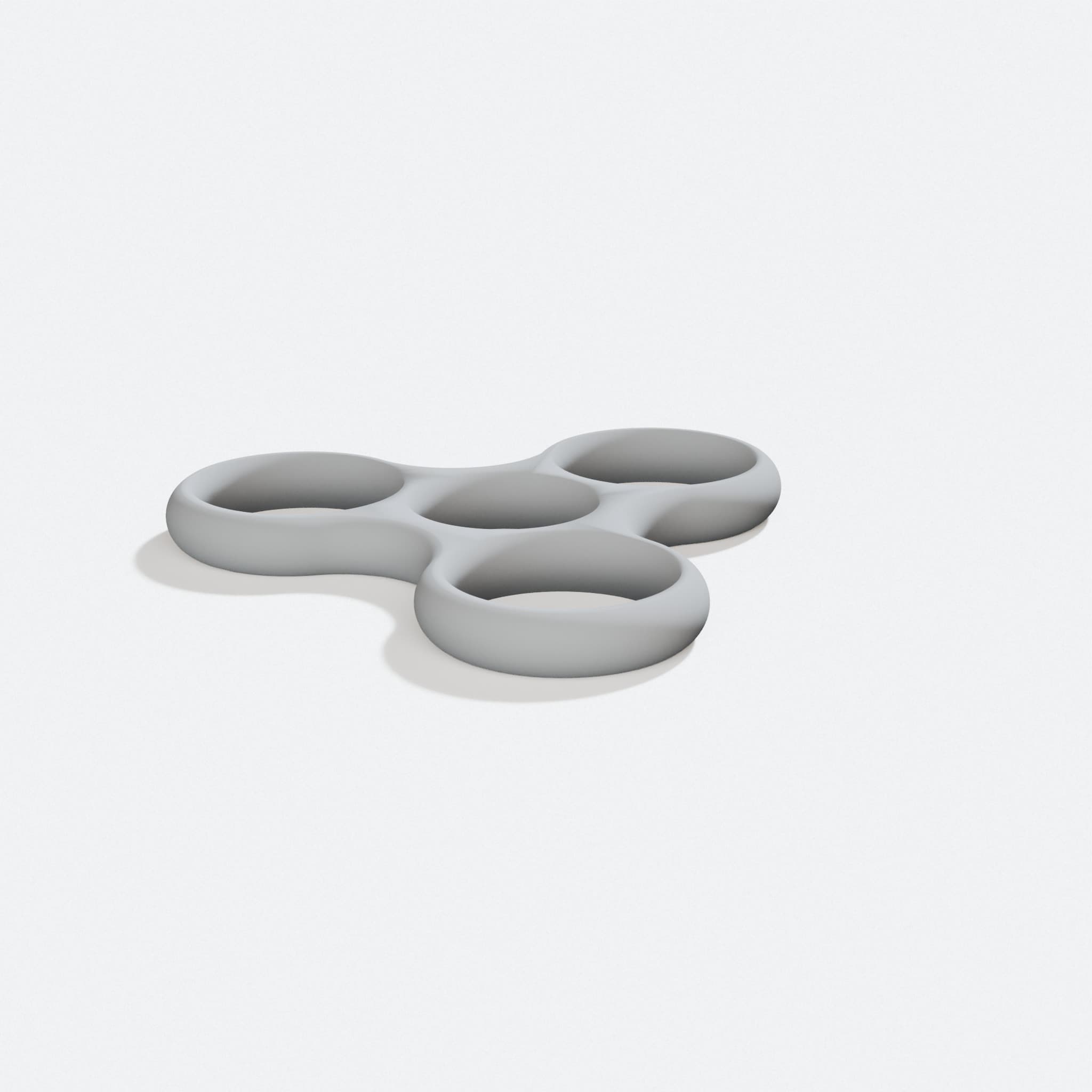 Quarter TRI SPINNER - Fidget Toy, turn three quarter