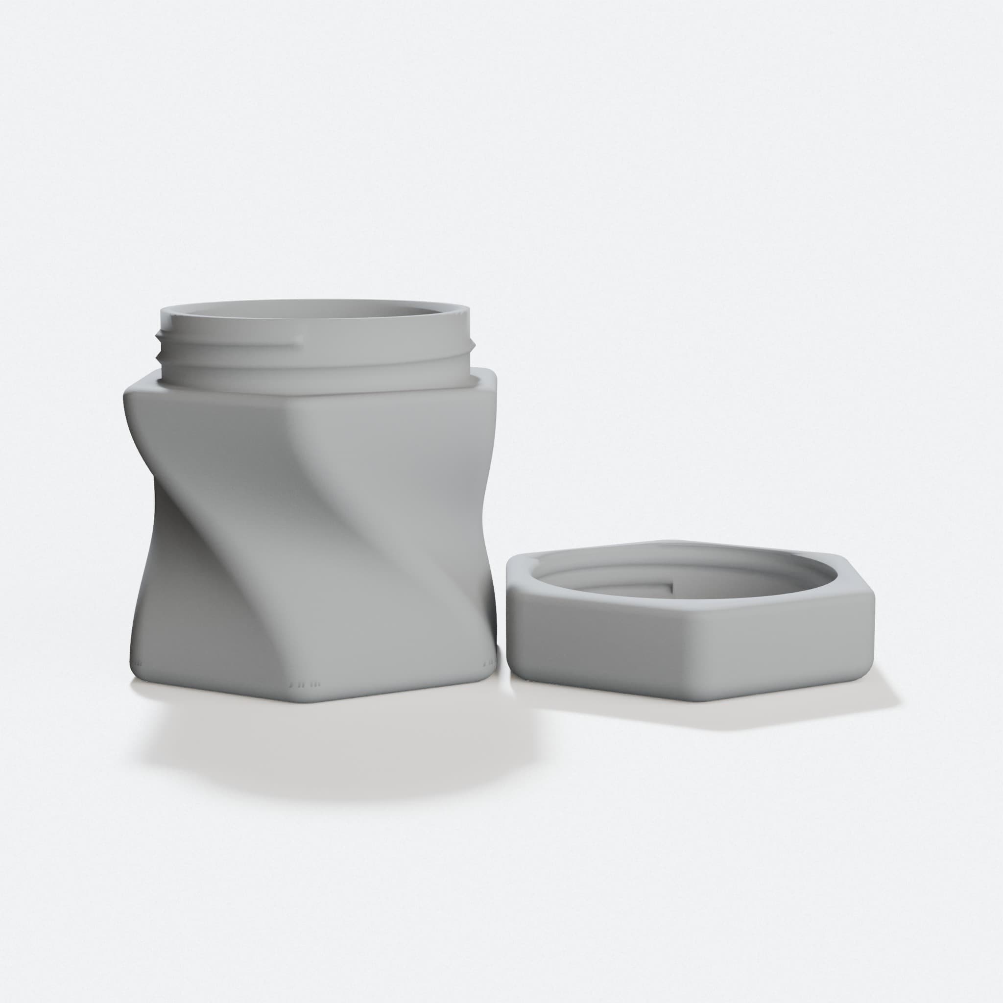 Twisted Bottle – 3D Printable Demo Part, hero tilt