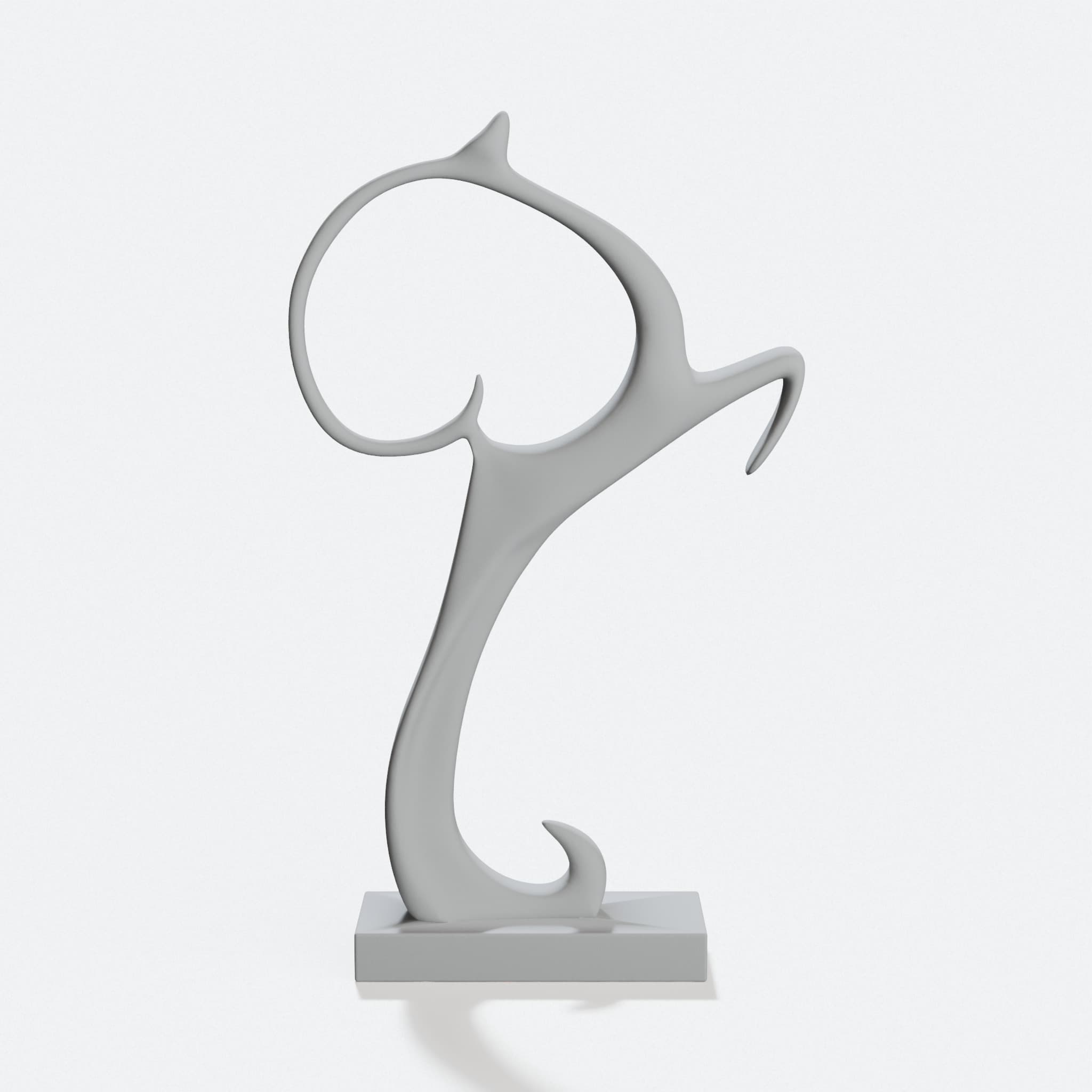 3D Printed Deer Figurine Home Decor Sculpture, hero tilt