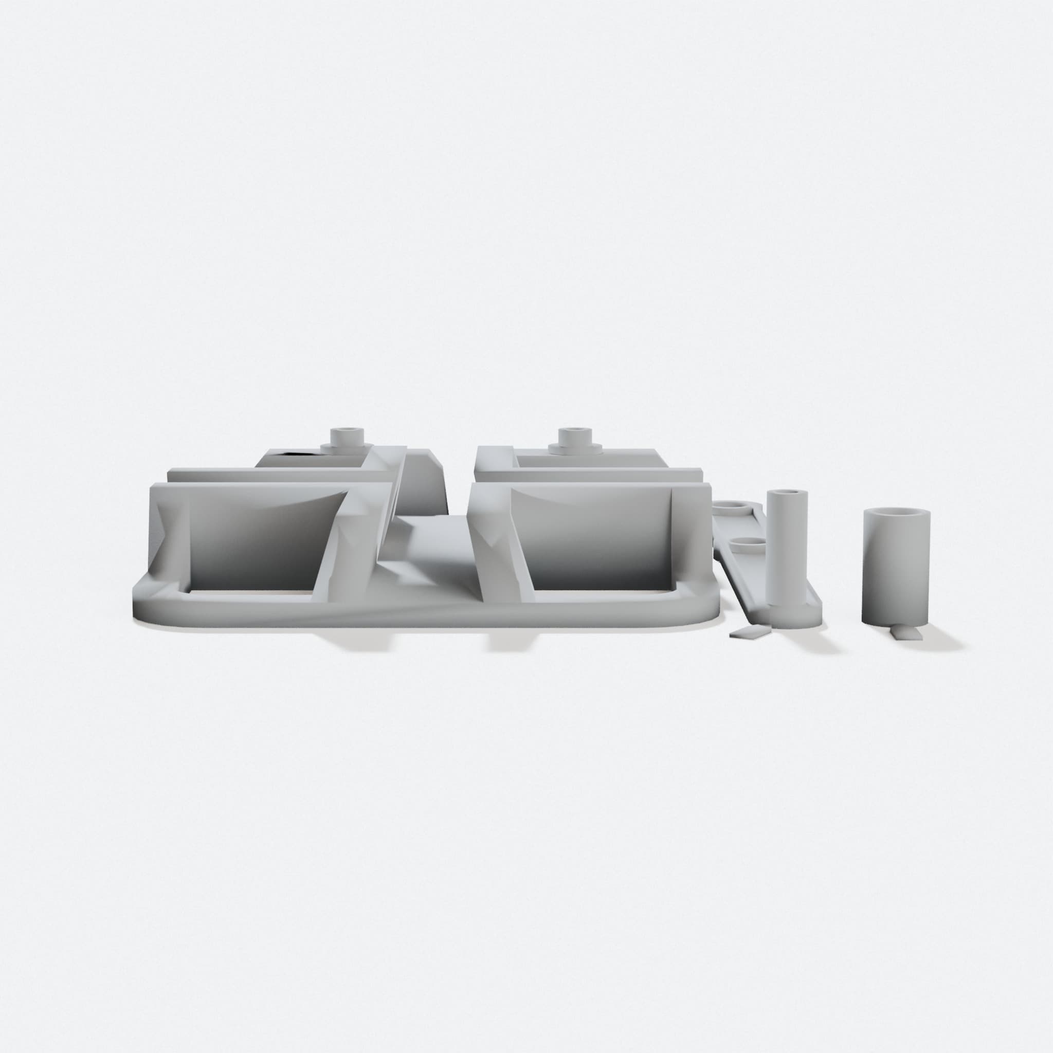 3D Printed Piston Toy, Movable Cross Design, hero tilt