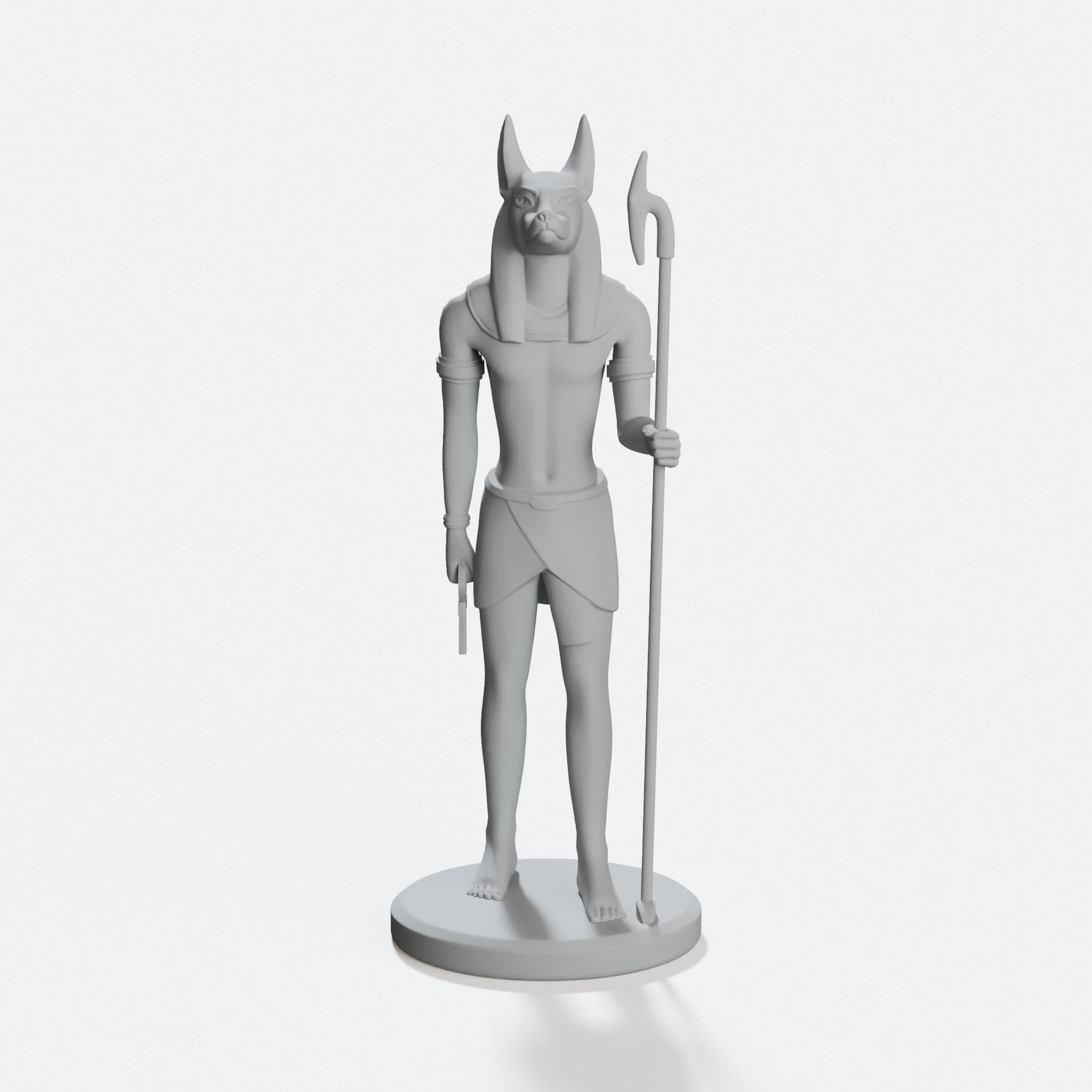 Horus and Anubis Egyptian God Display Figures, hero tilt