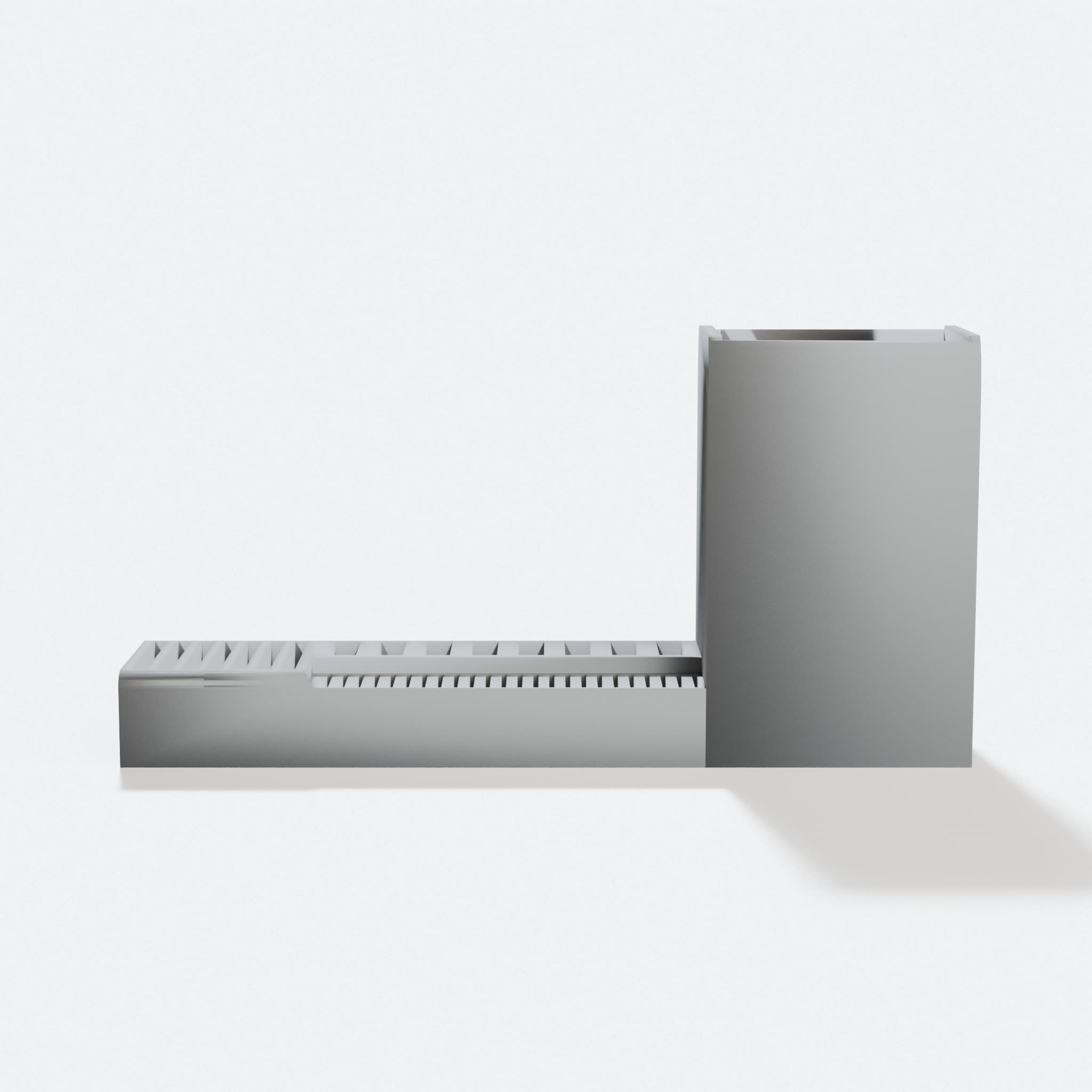 3D Printed Desk Organizer: Pencil and USB Holder, hero tilt