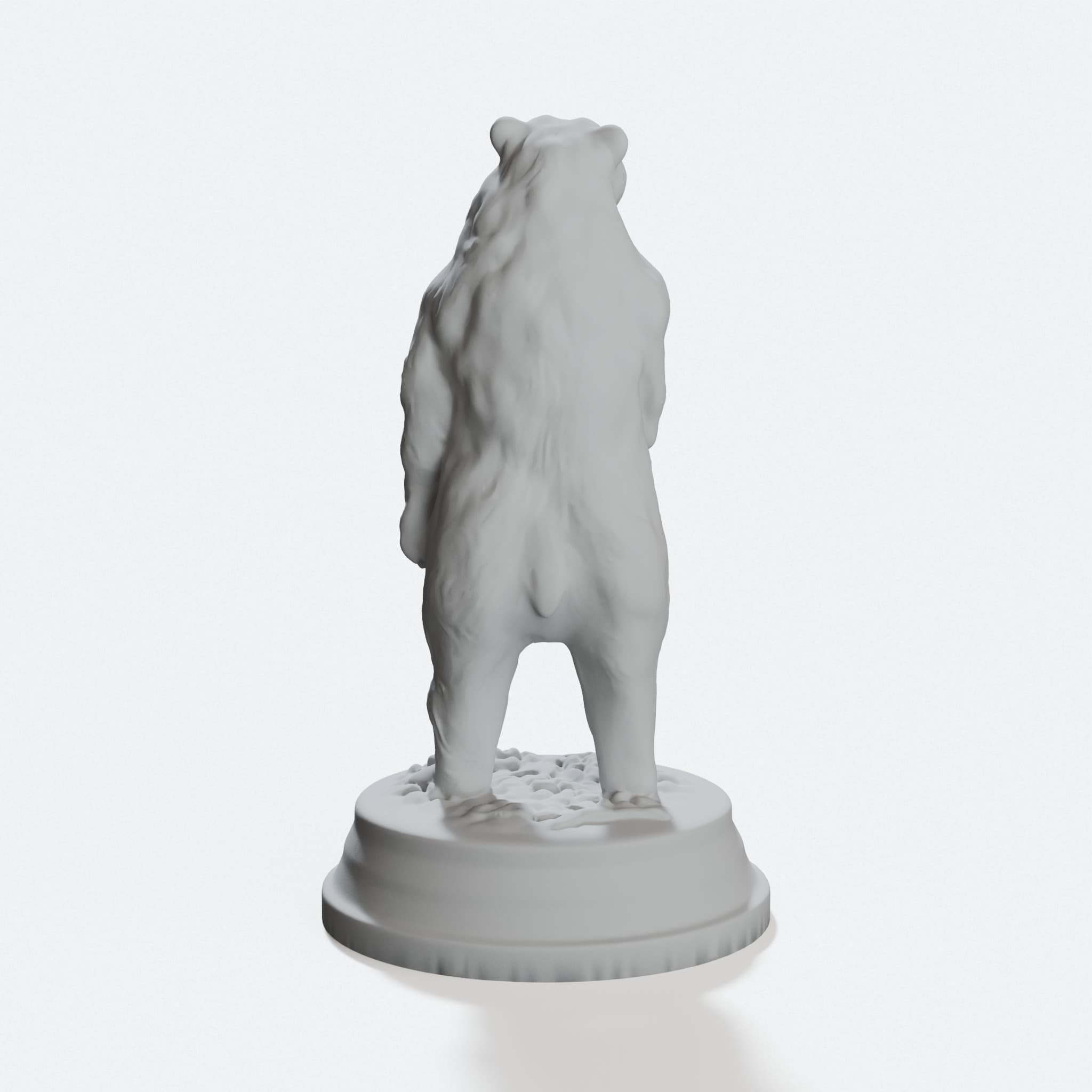Brown Bear Sculpture – 3D Printed Wall Art, hero tilt