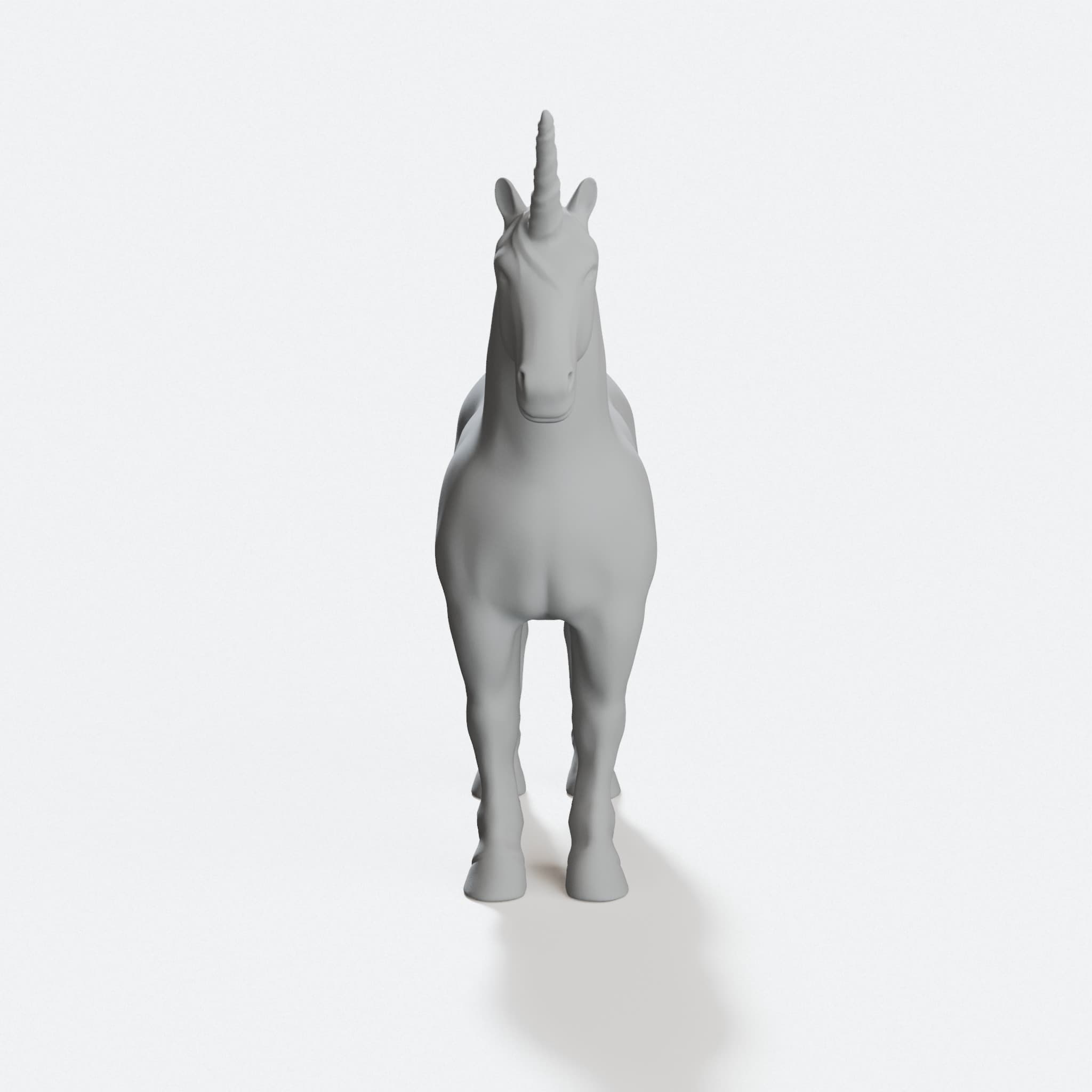 Unicorn 3D Printed Toy Figure – Snap-Together Design, hero tilt