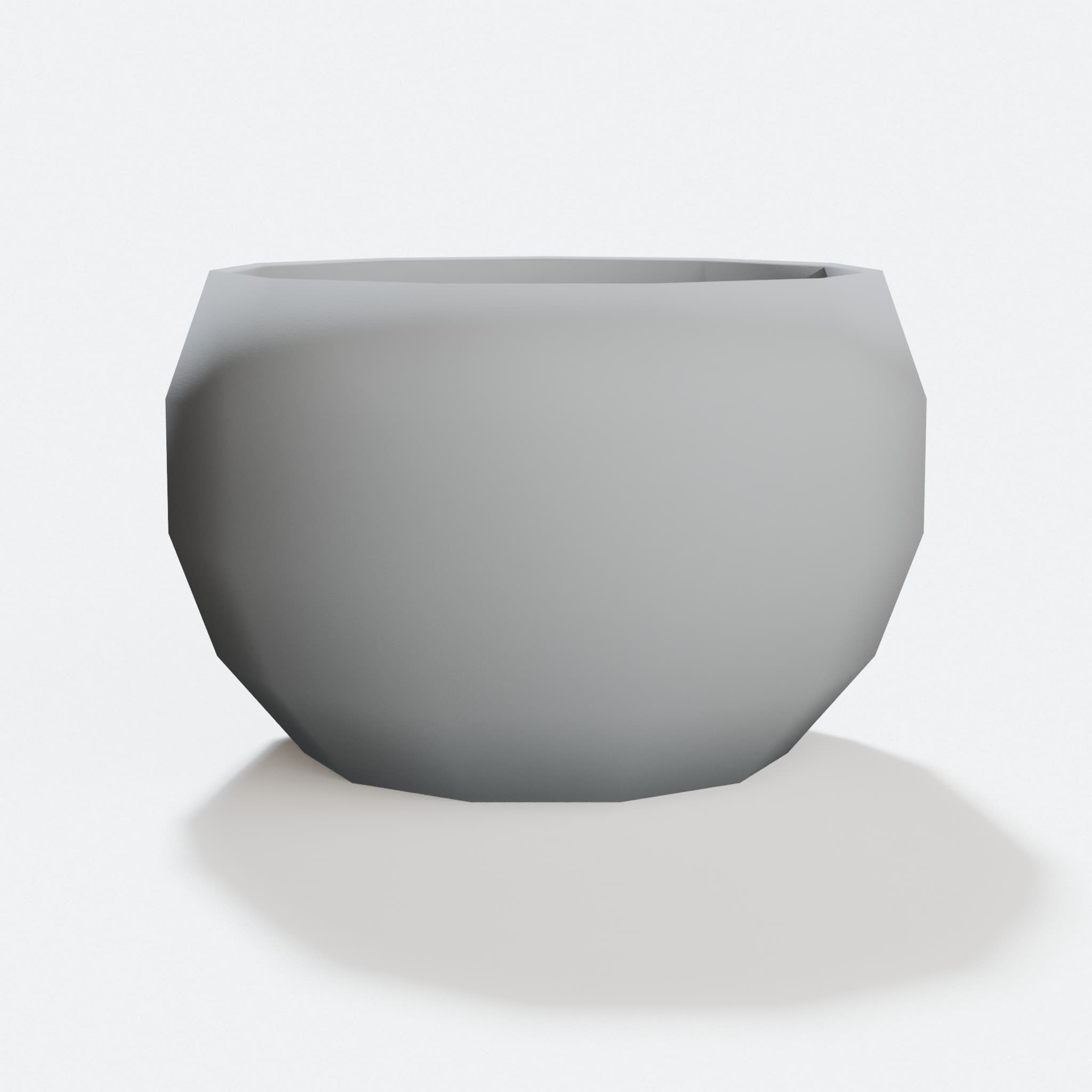 Low Poly Plant Pot 3D Printed Home Decor, hero tilt