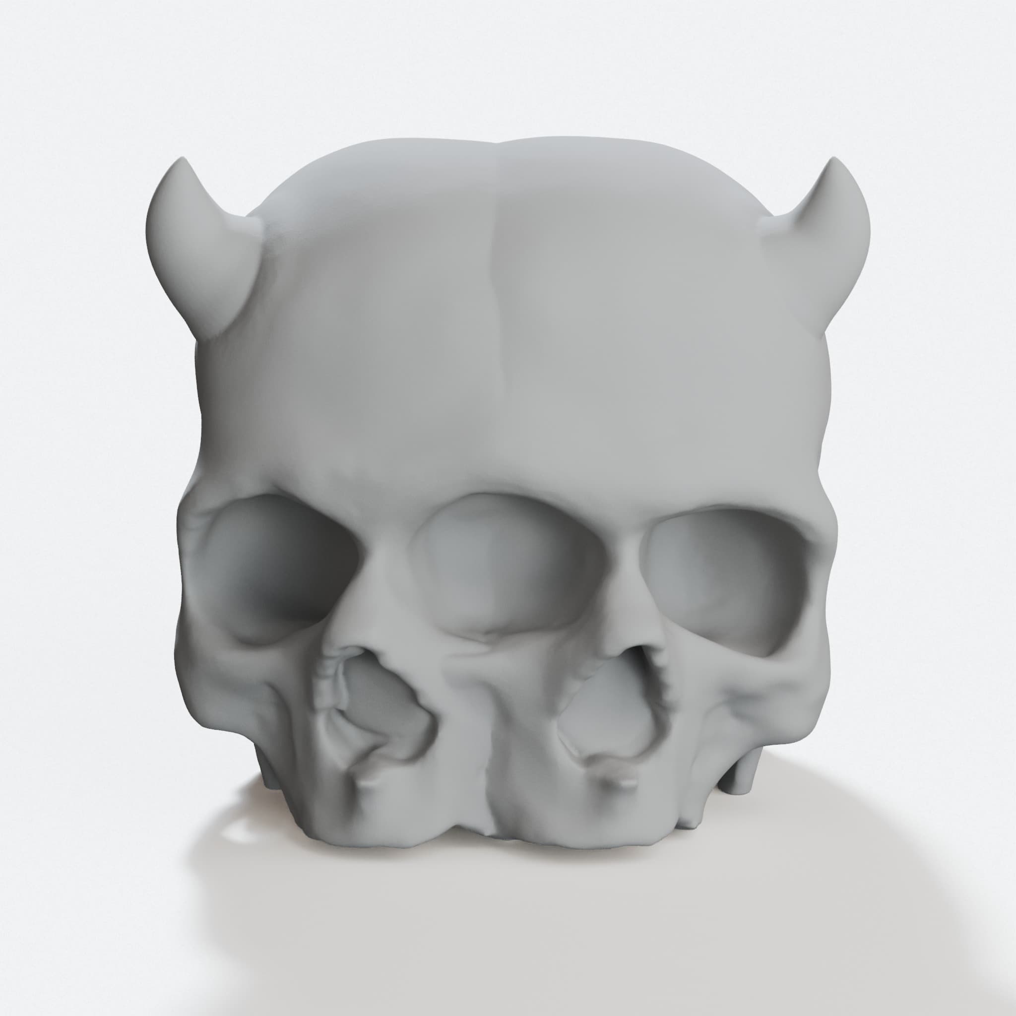 Triclops Baby Skull Planter, 3D Printed Home Decor, hero tilt