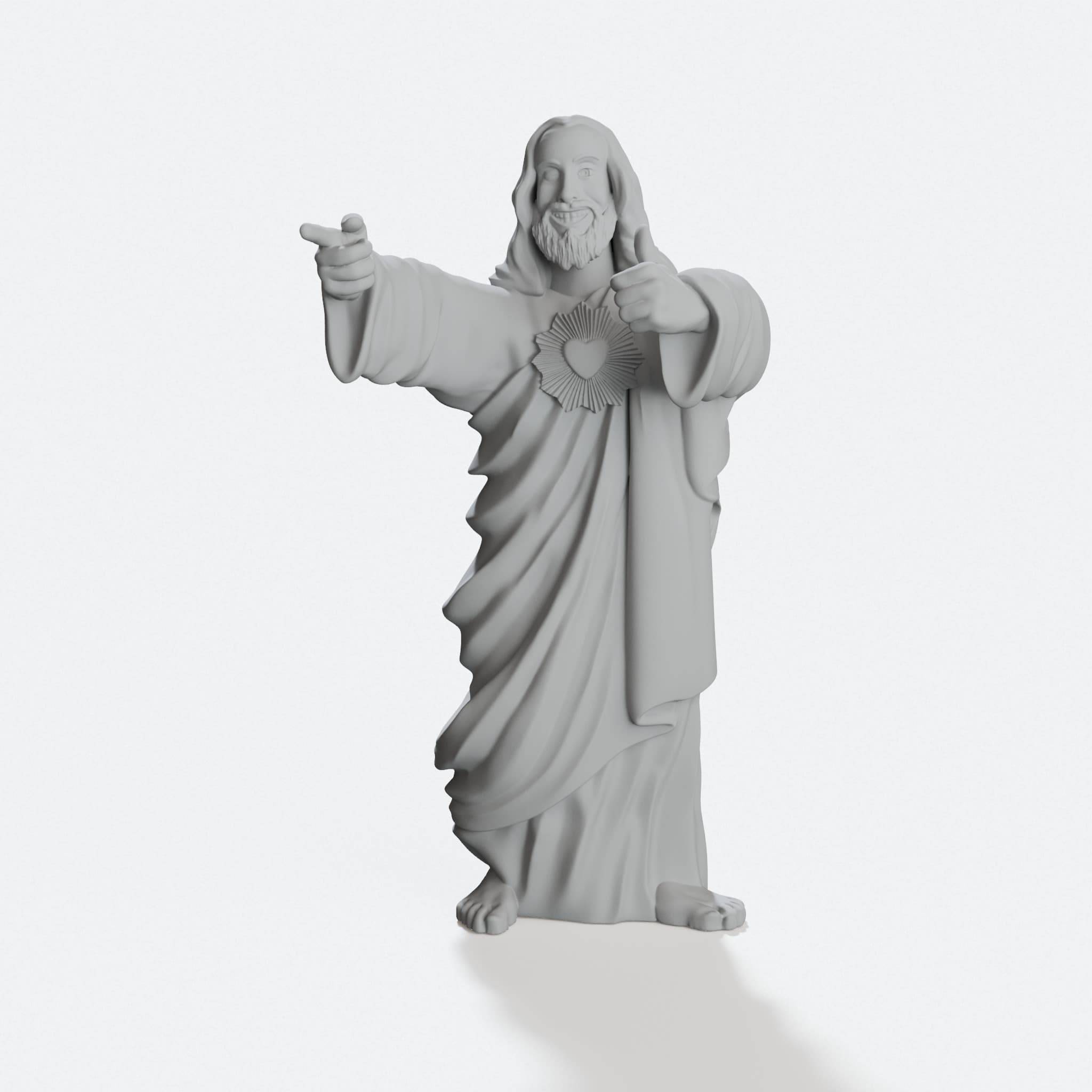 Jesus from Dogma 3D Printed Ornament, hero tilt