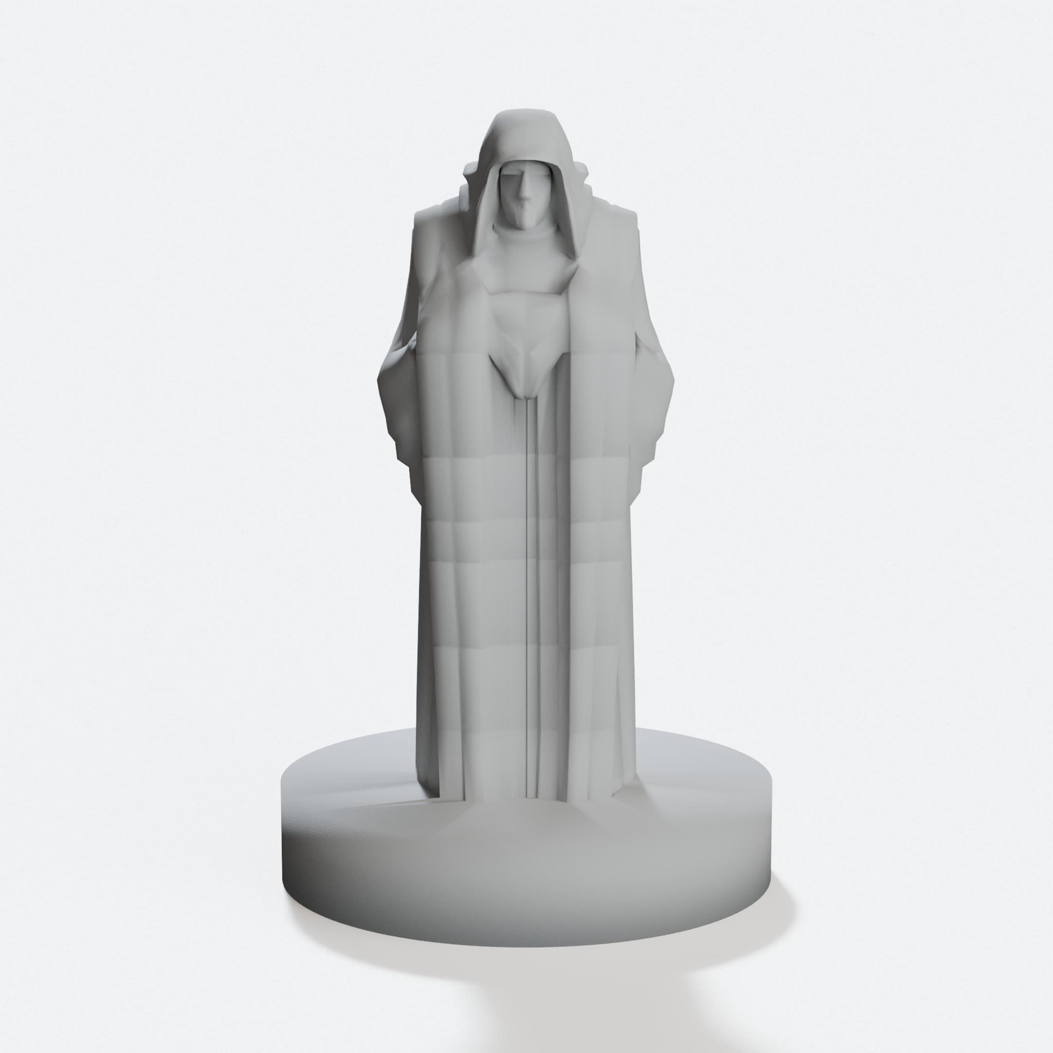 Evil Wizard 3D Printed Toy for D&D Games, hero tilt