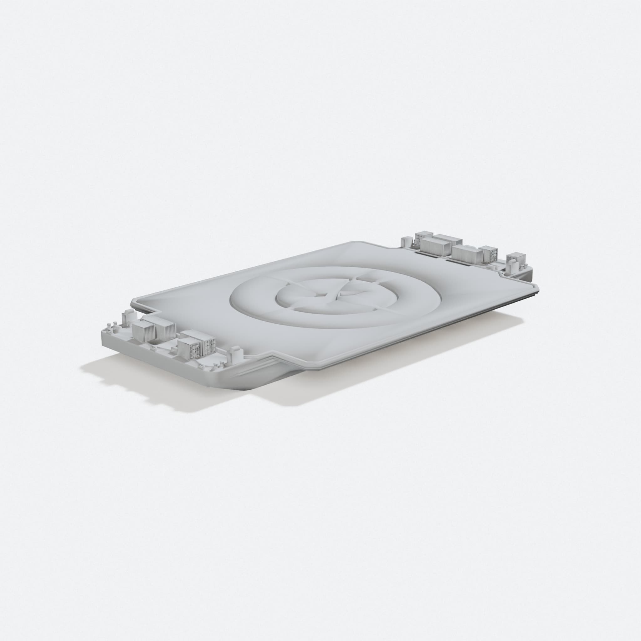 SpaceX Coaster, 3D Printed Home Decor, turn three quarter