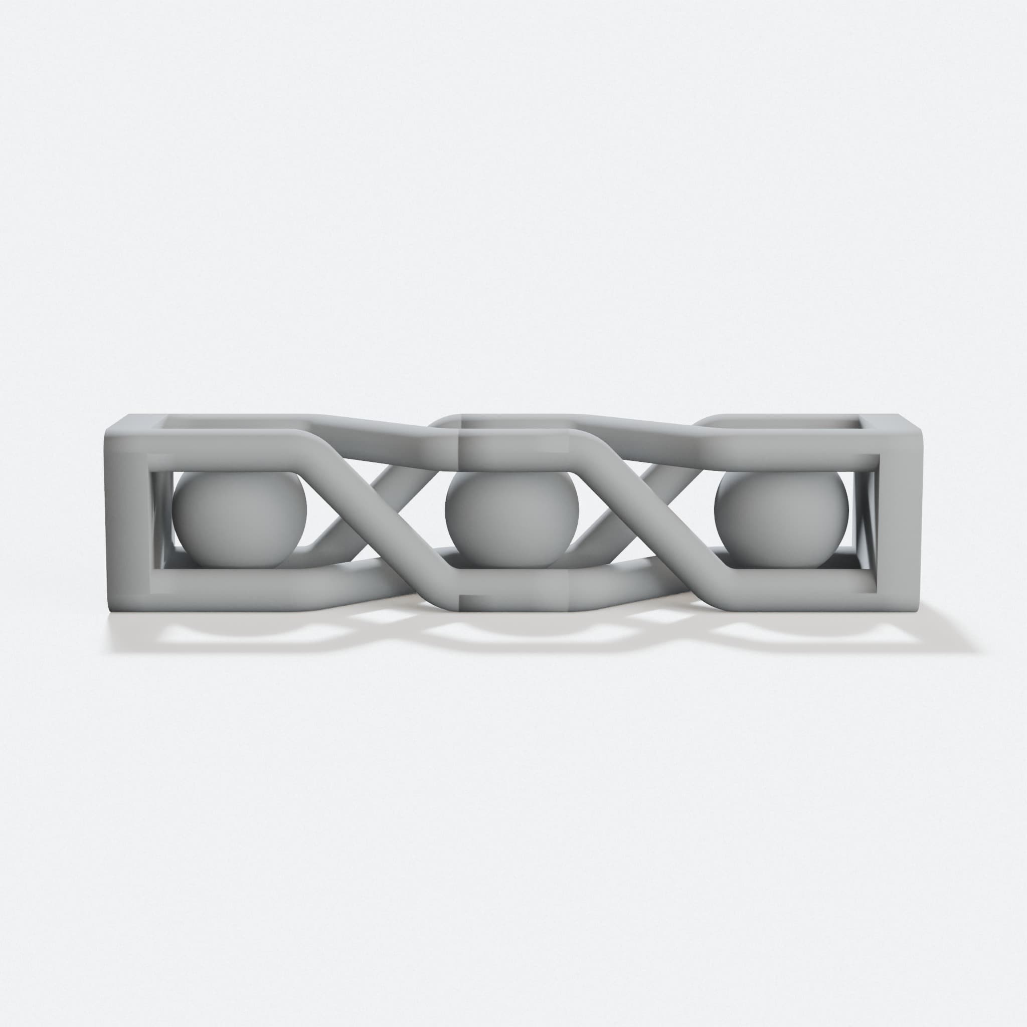 Caged Balls 3D Printed Fidget Toy, hero tilt