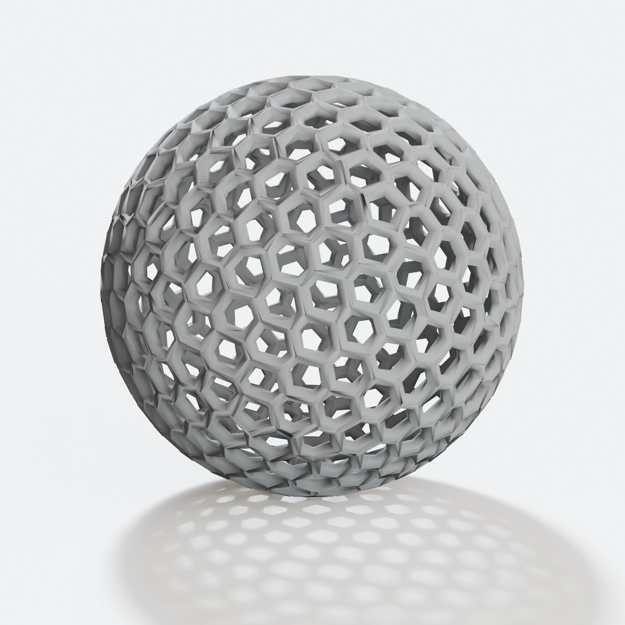Sphere Heart Cube Geometric Ornament Set, hero tilt