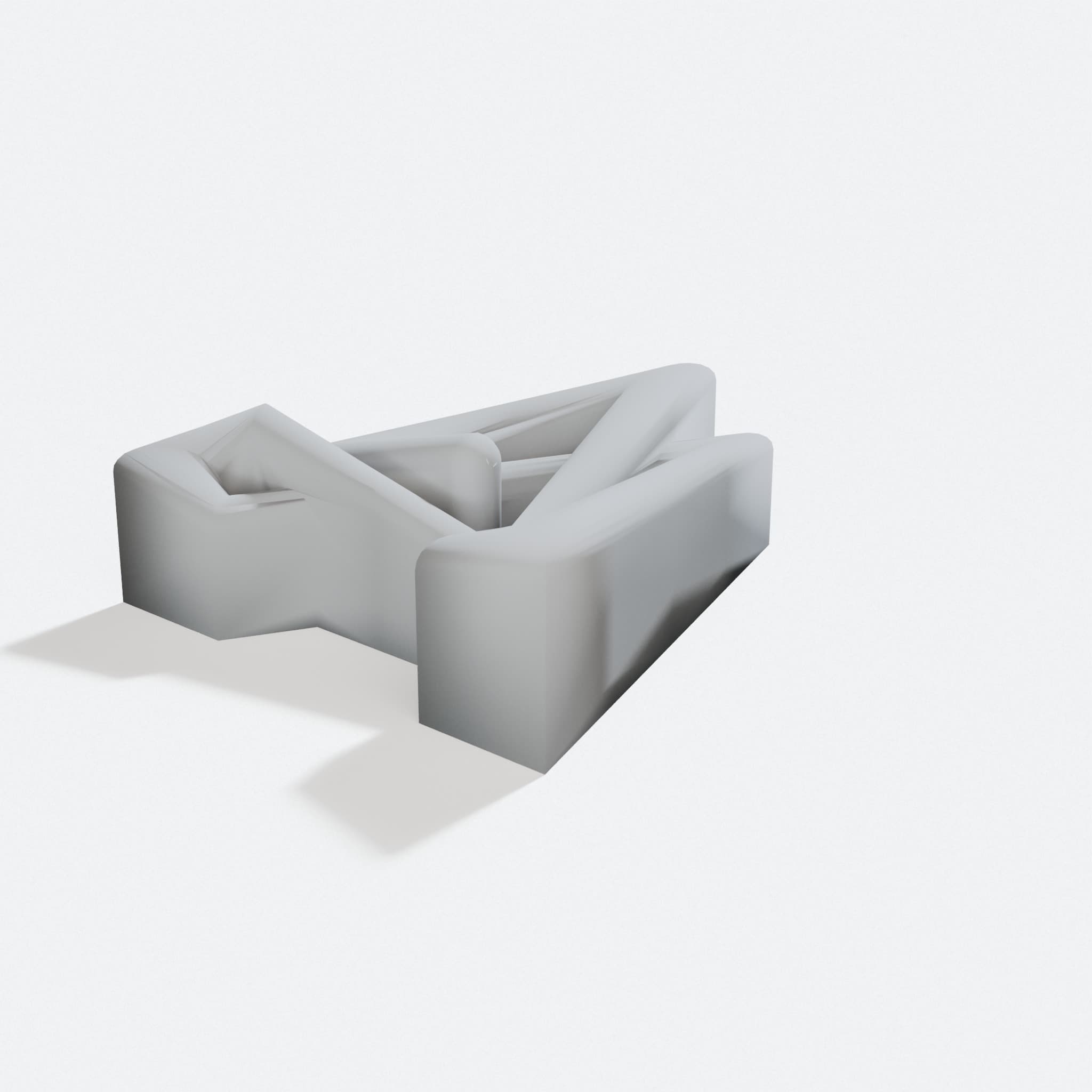 Alphabet Letters Collection - 36 Days of Type 3D Print Files, turn three quarter