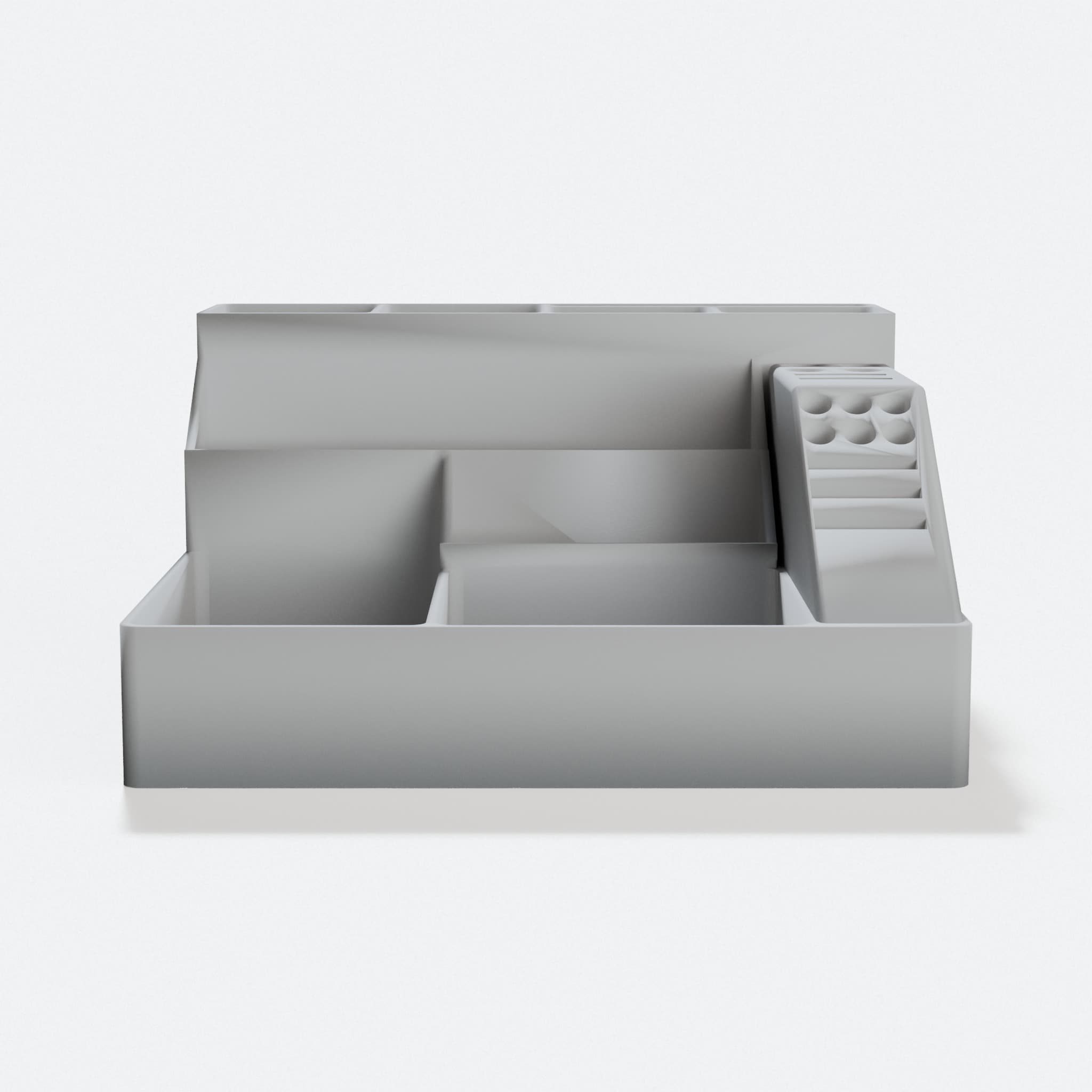 Desk Organizer V2 - 3D Printed Office Accessories, hero tilt
