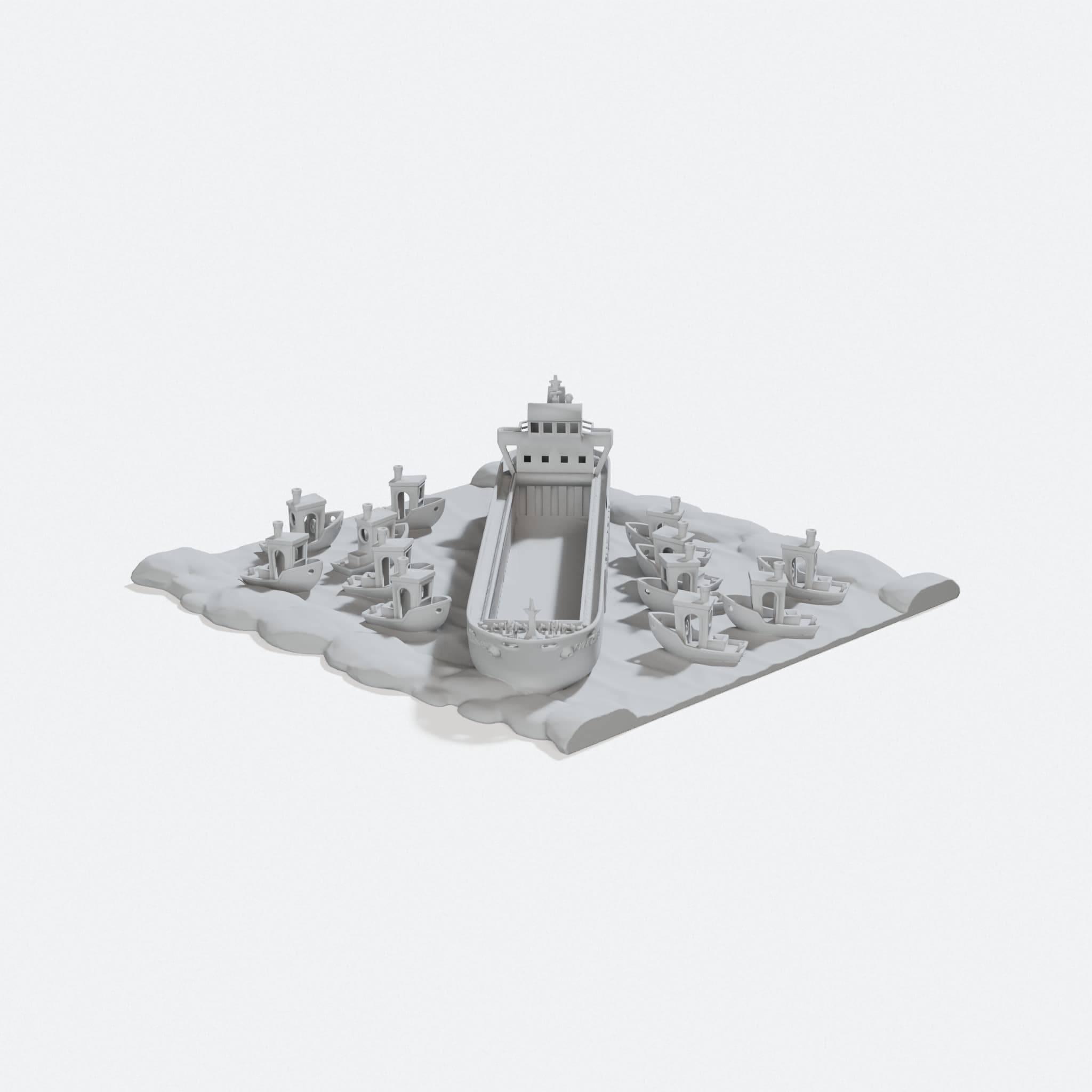 Ever Given Container Ship Model, Suez Canal Tribute, turn three quarter